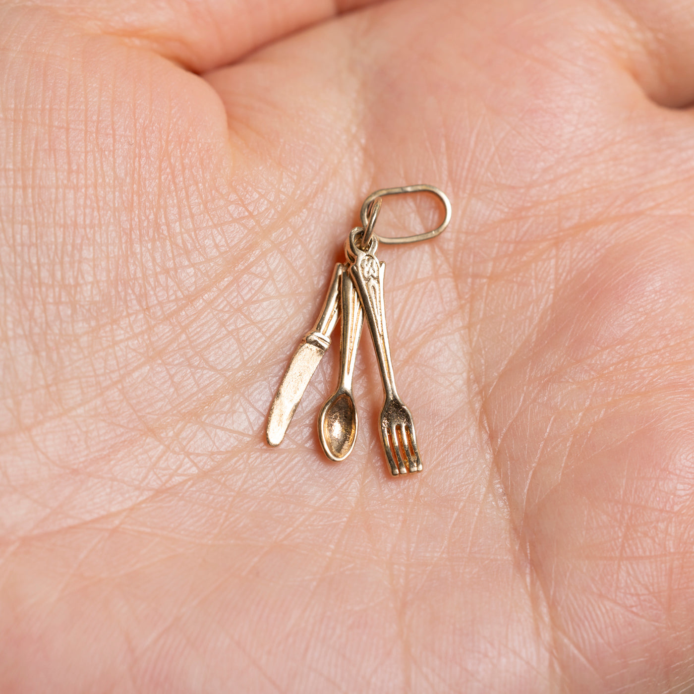 10k Cutlery Charm