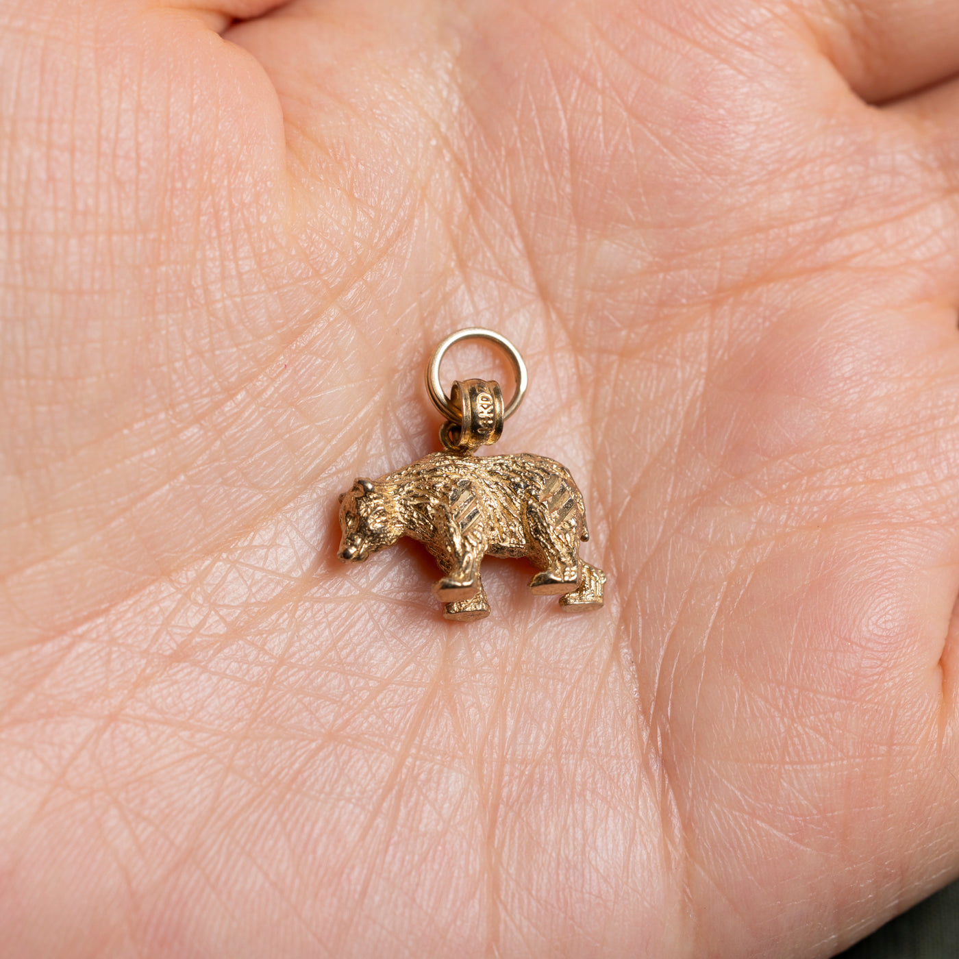 14k Bear Charm