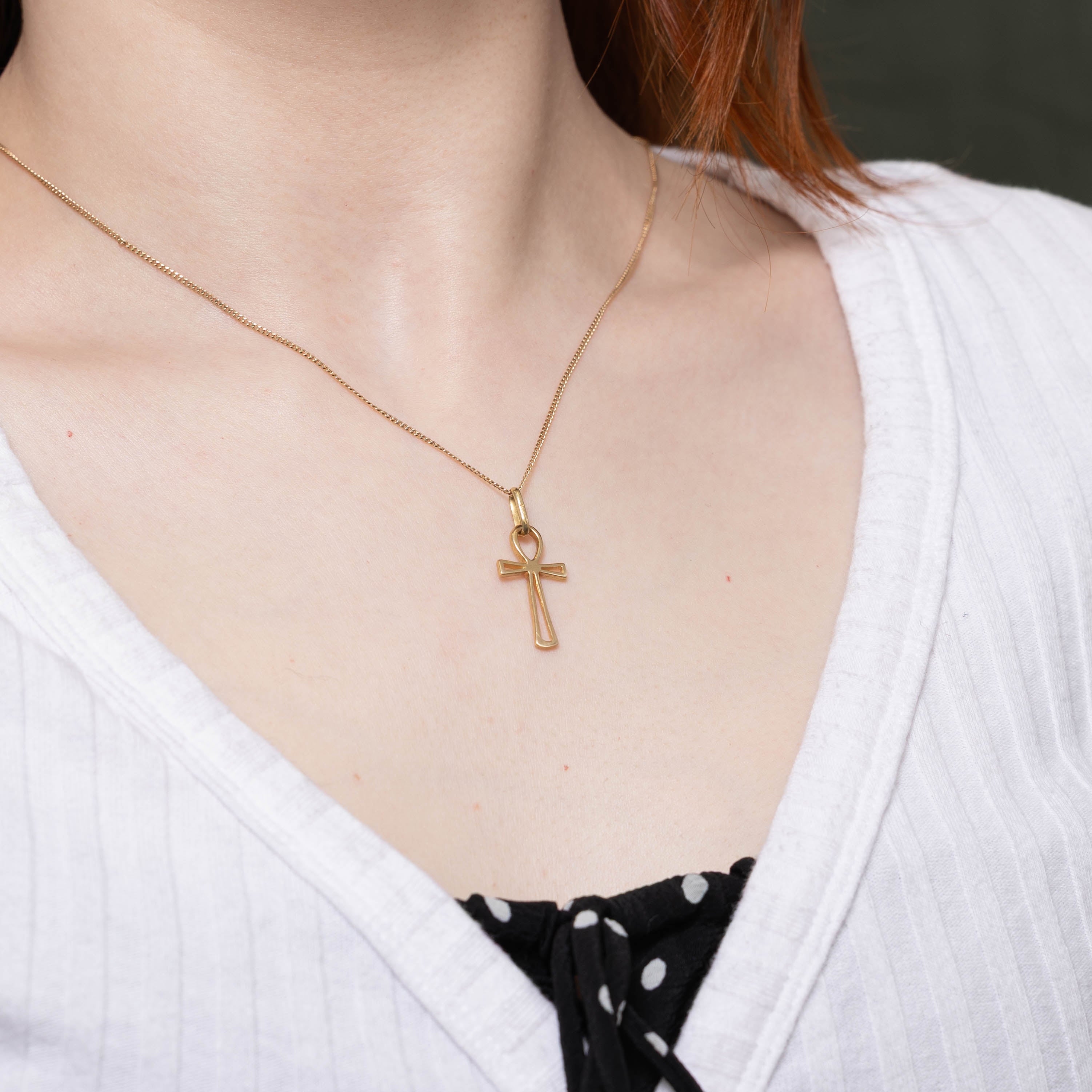 14k Ankh Charm