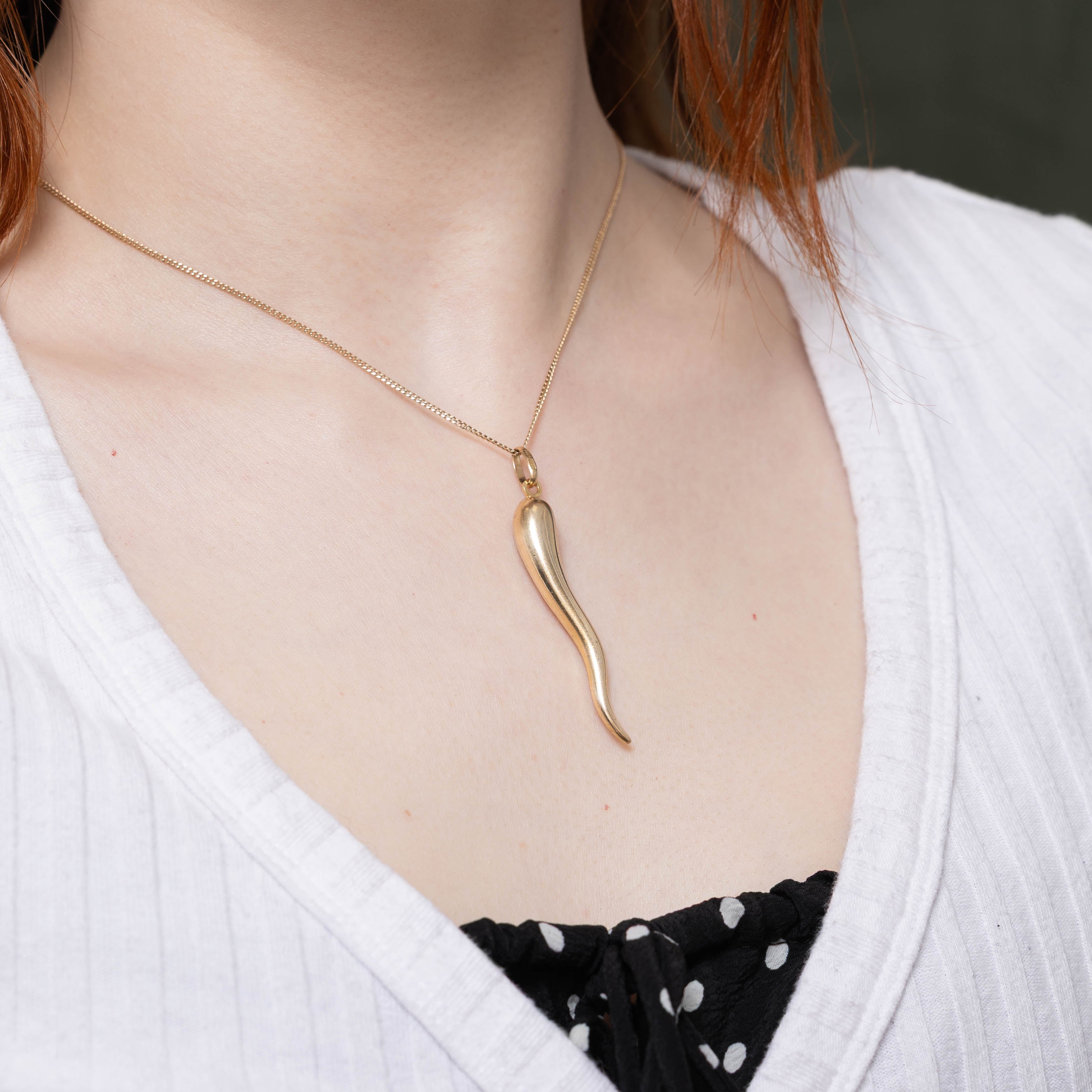 10k Cornicello Charm