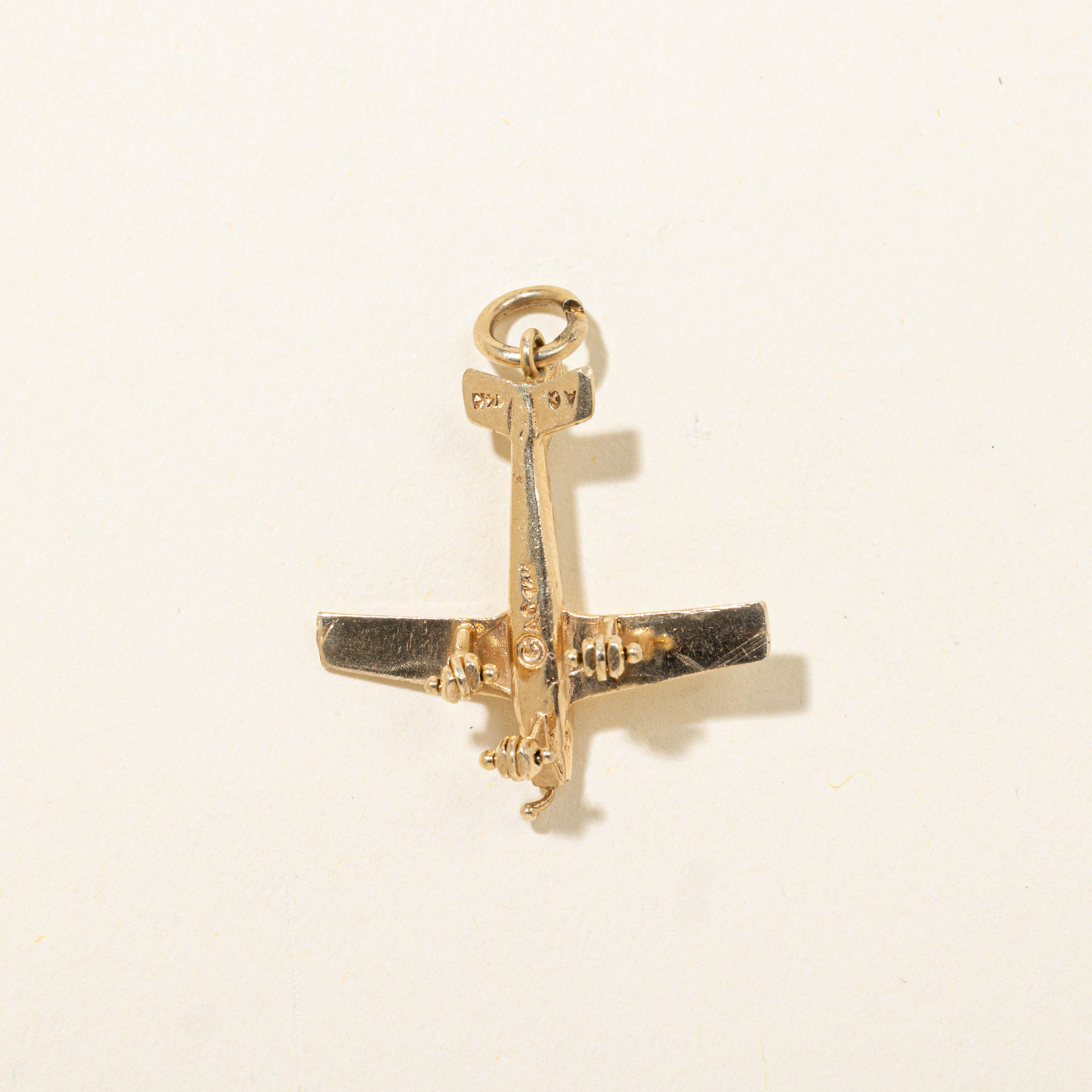 14k Airplane Charm