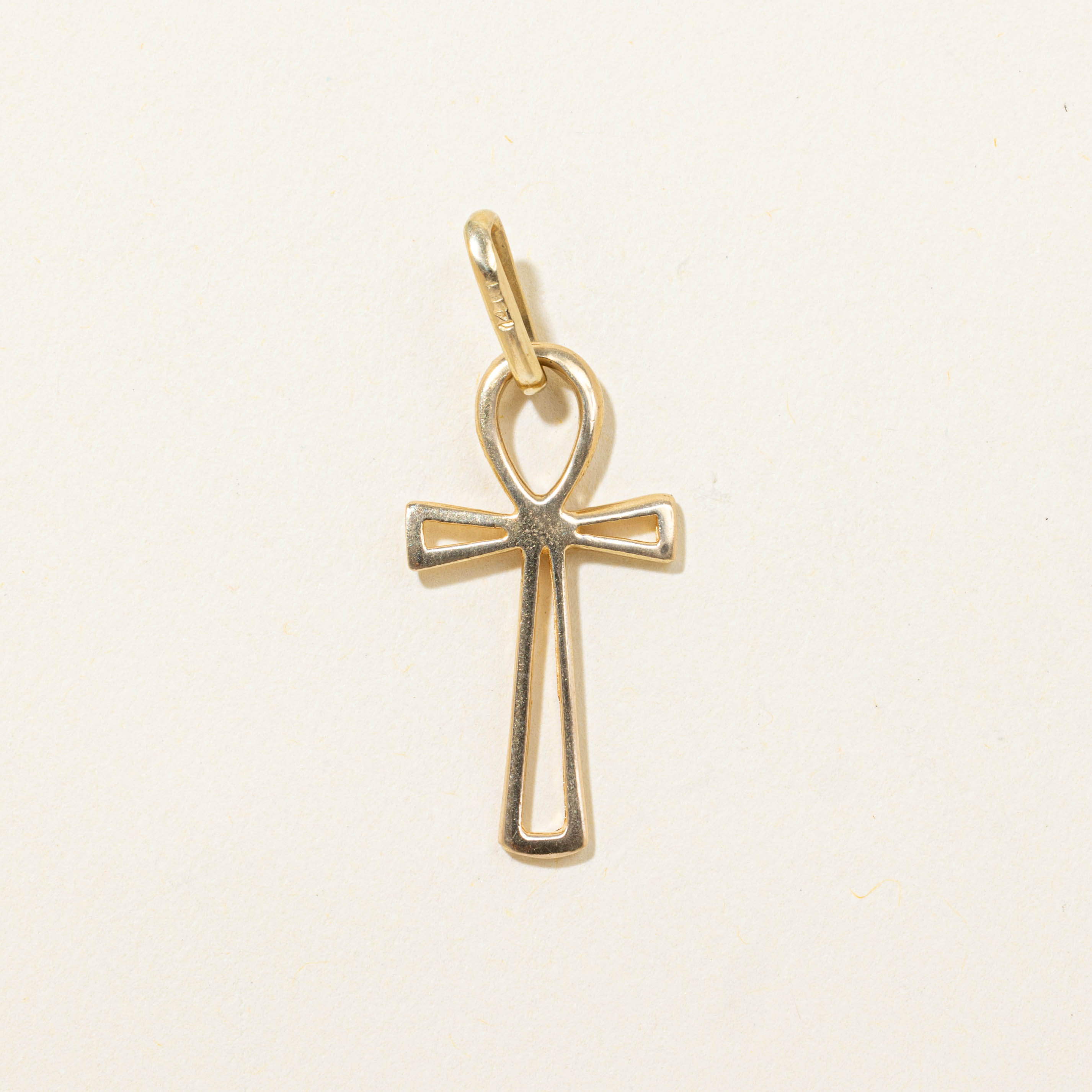 14k Ankh Charm