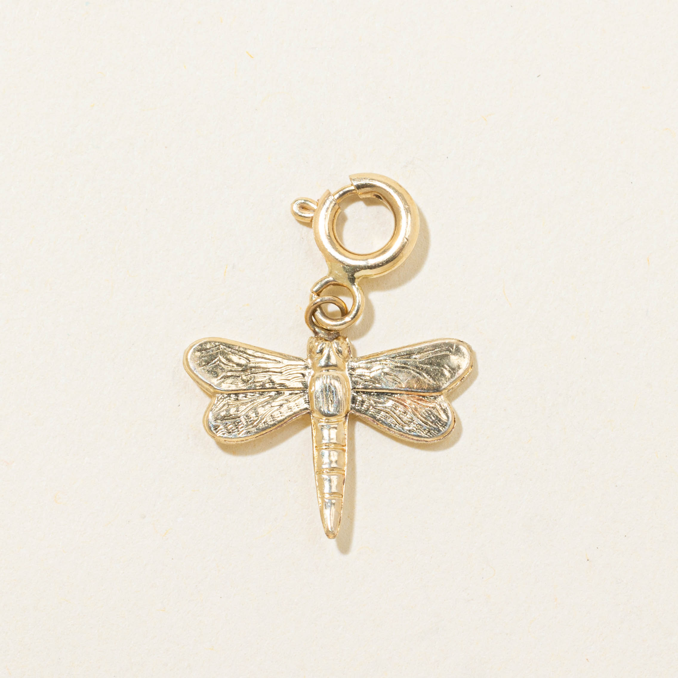 14k Dragonfly Charm