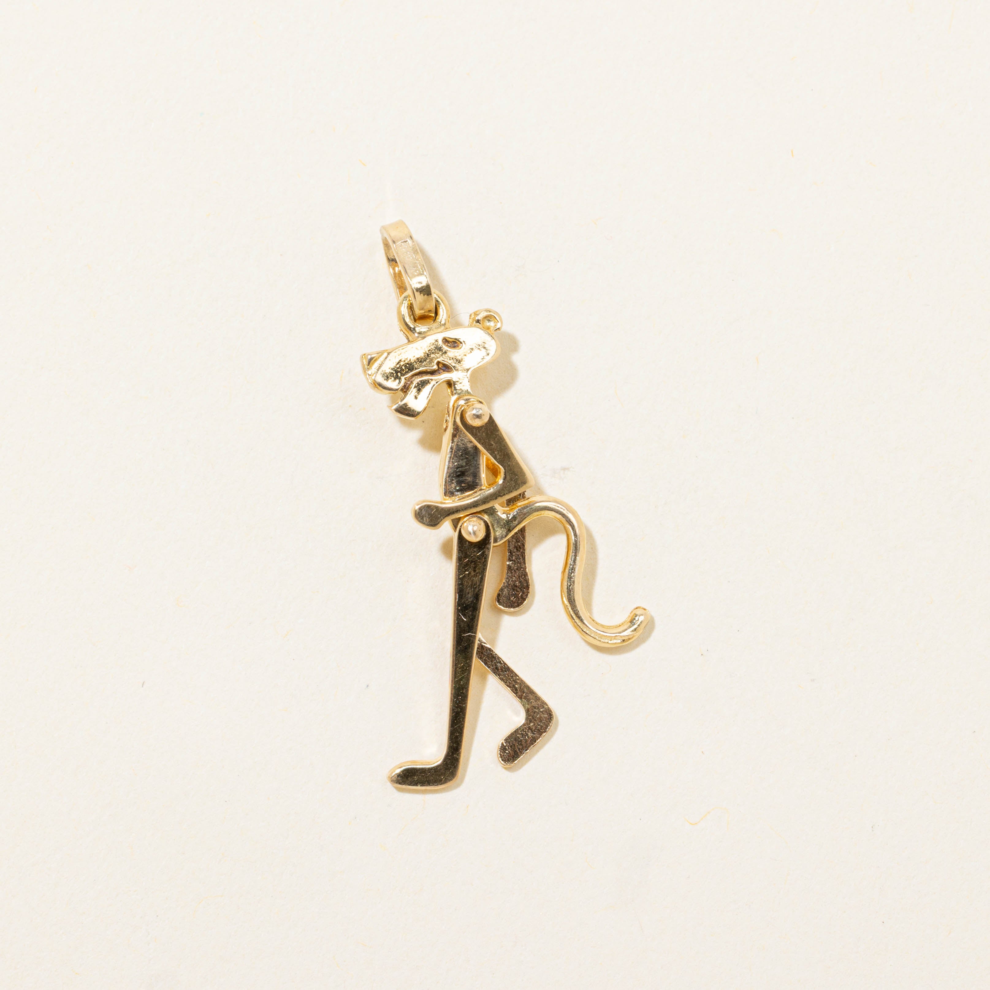 Italian 18k Pink Panther Cartoon Charm