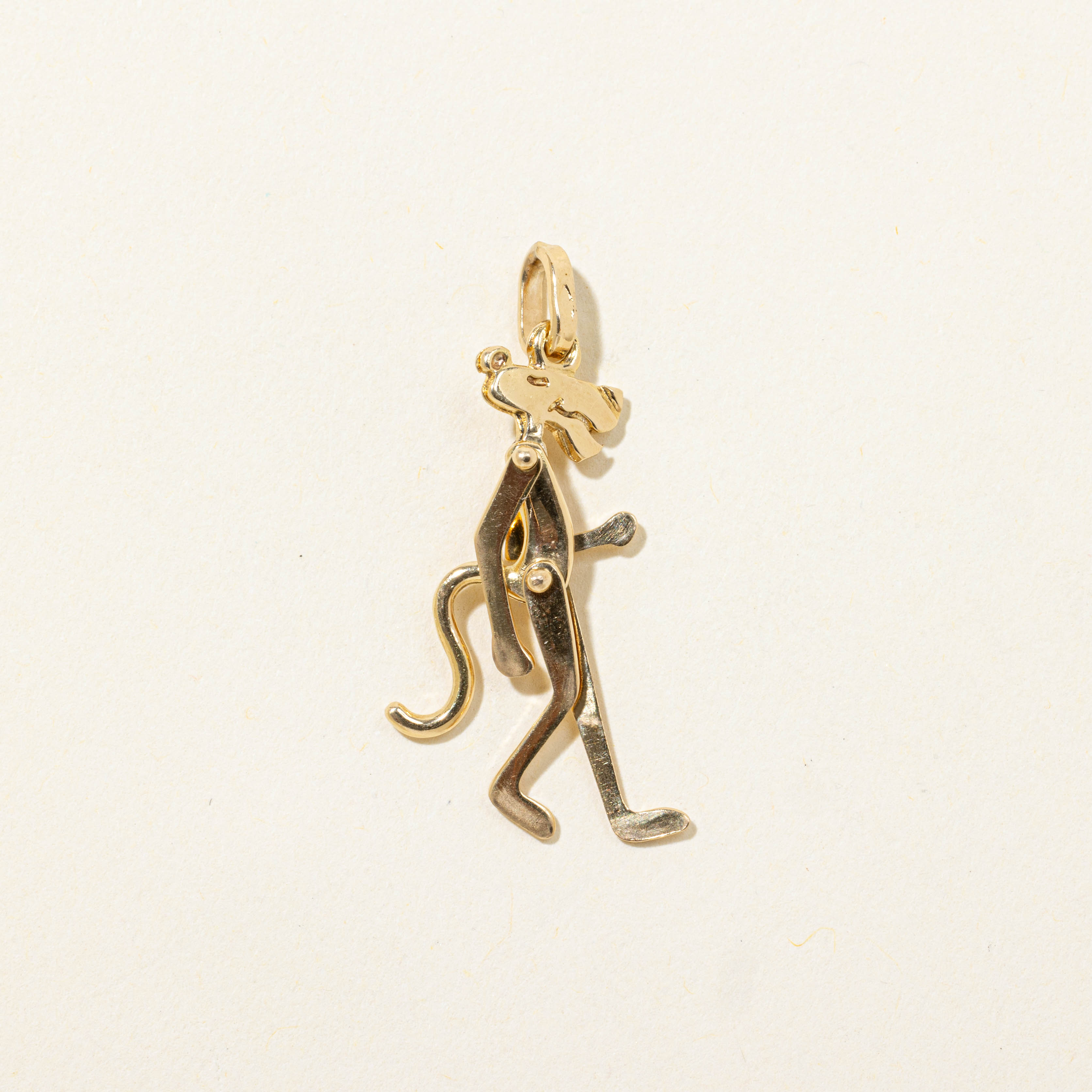 Italian 18k Pink Panther Cartoon Charm