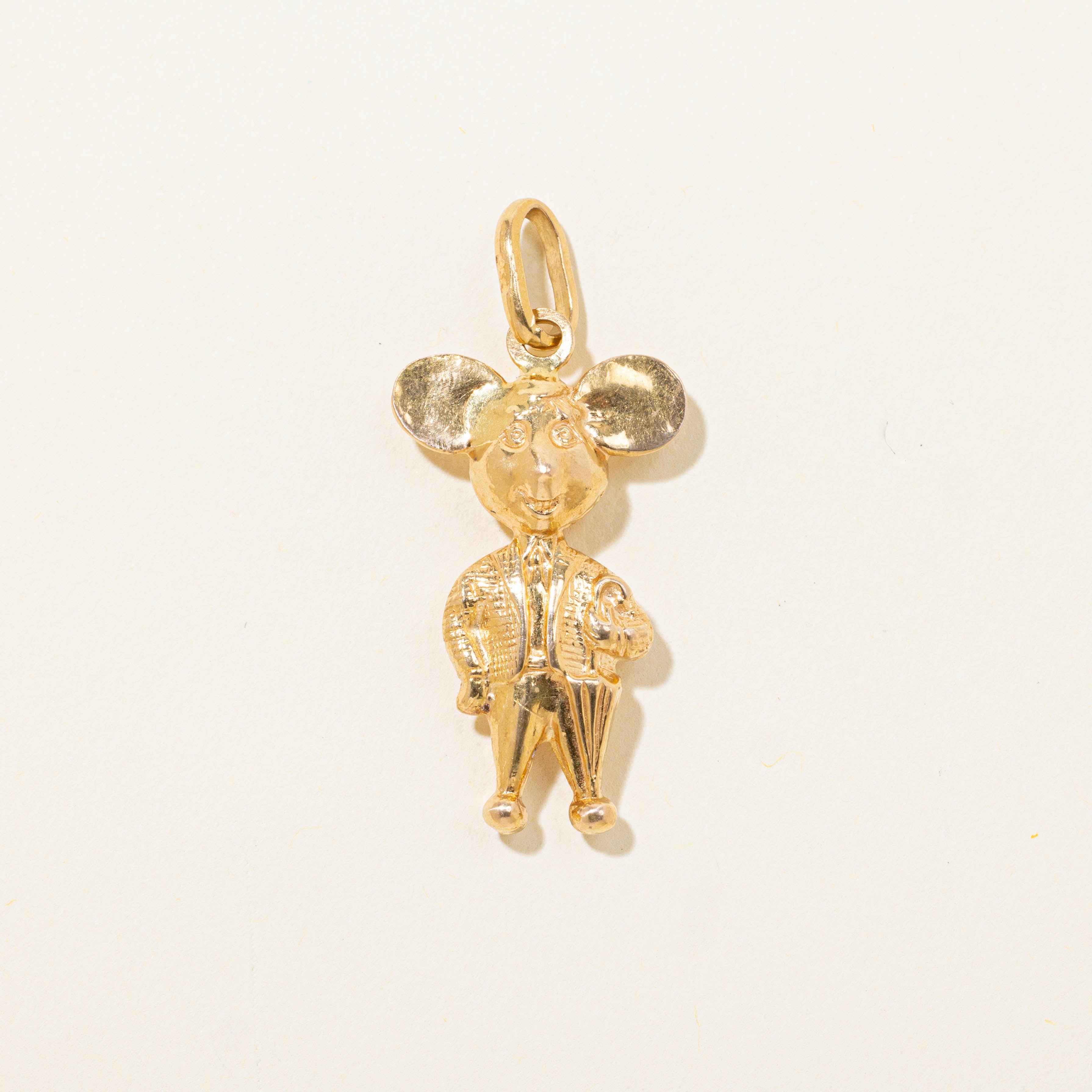 Vintage Italian 18k Topo Gigio Charm