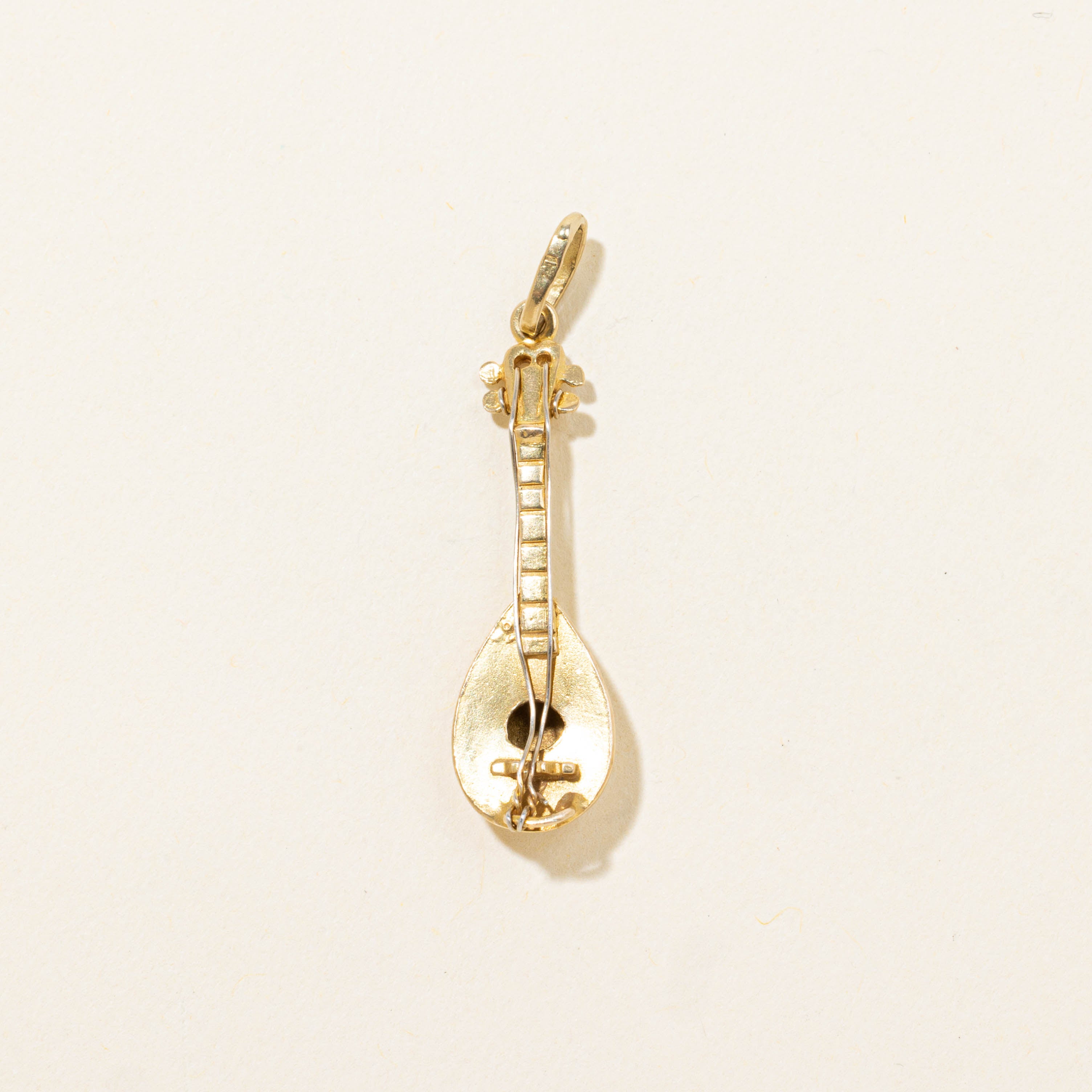 18k Mandolin Charm