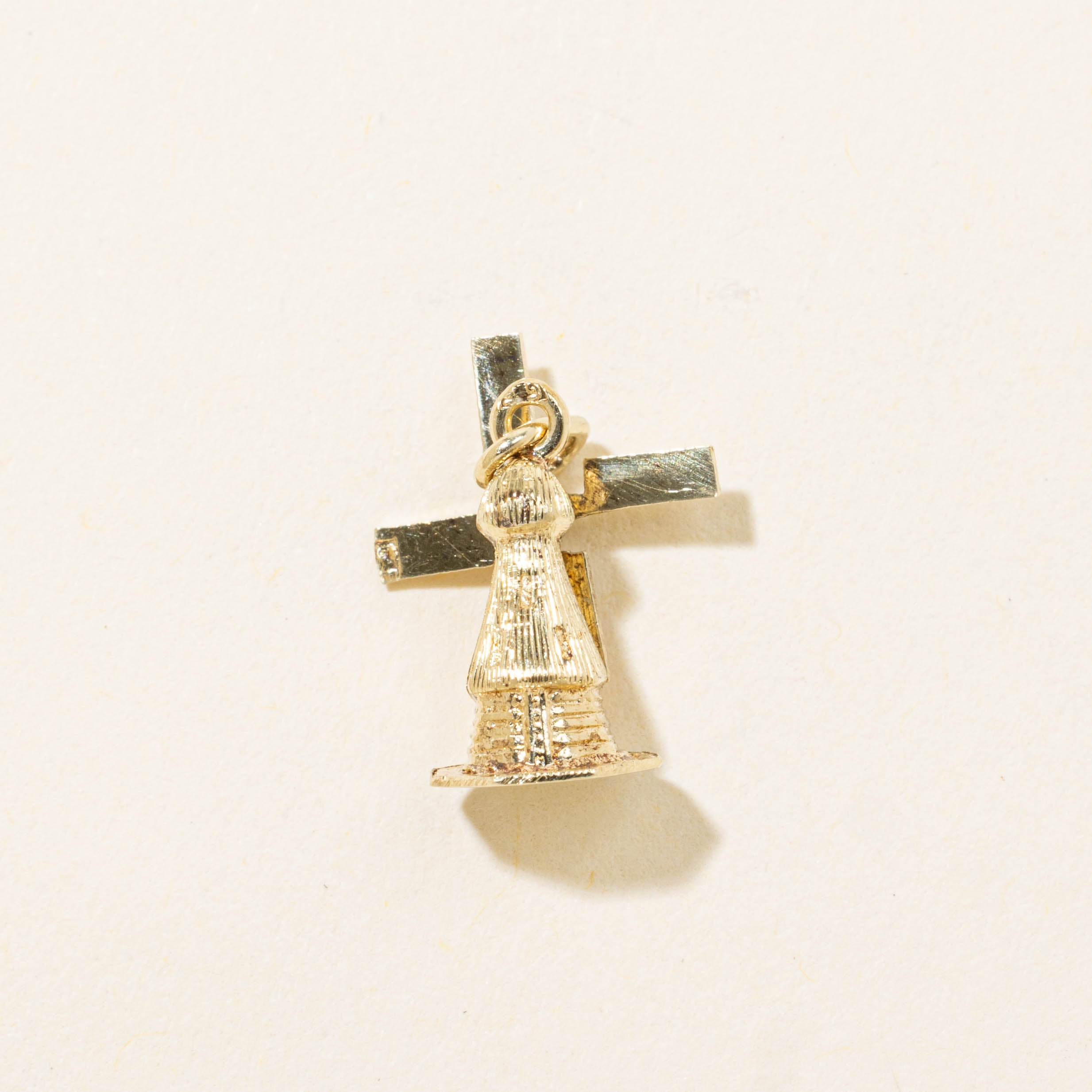 14k Windmill Charm
