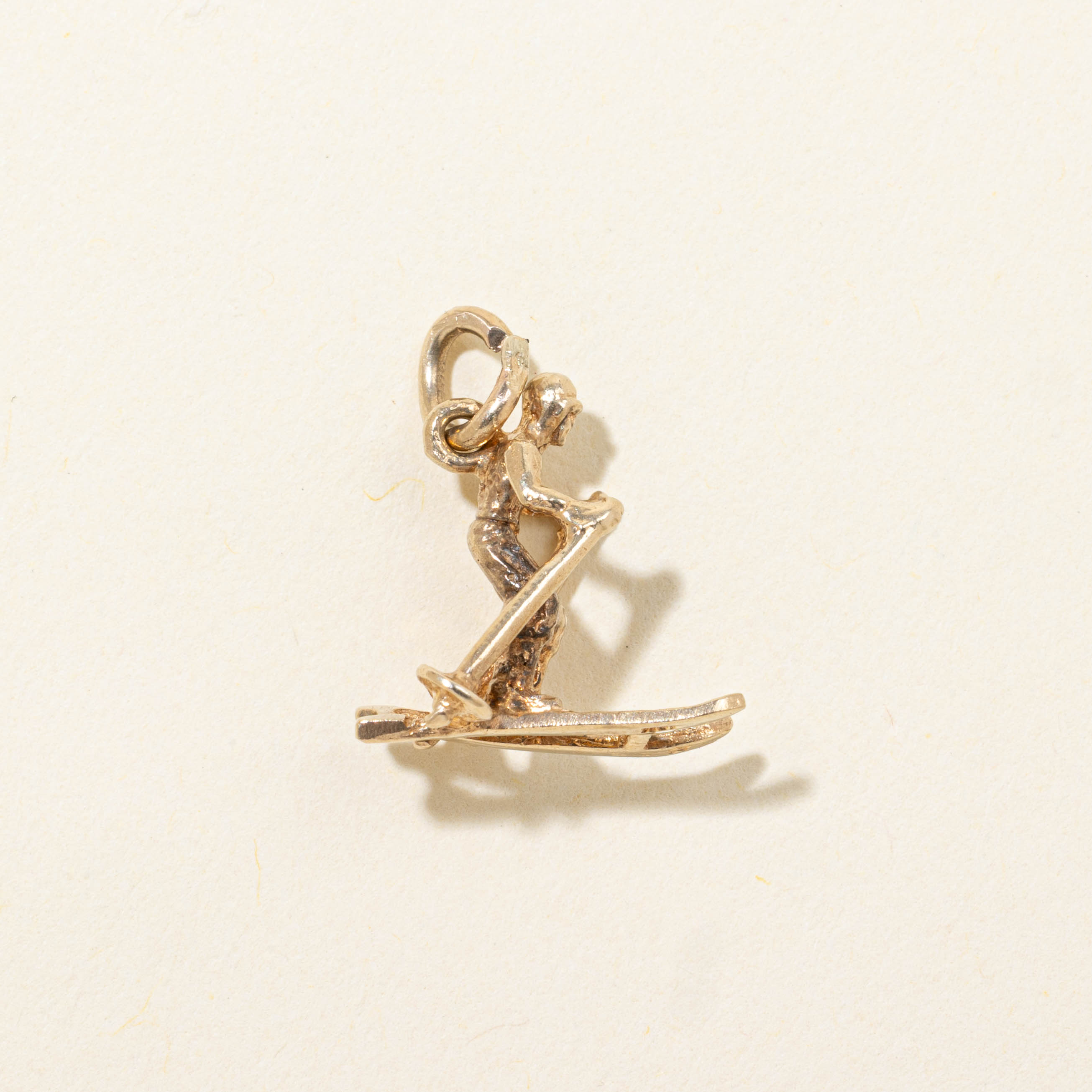 10k Skiing Figure Charm