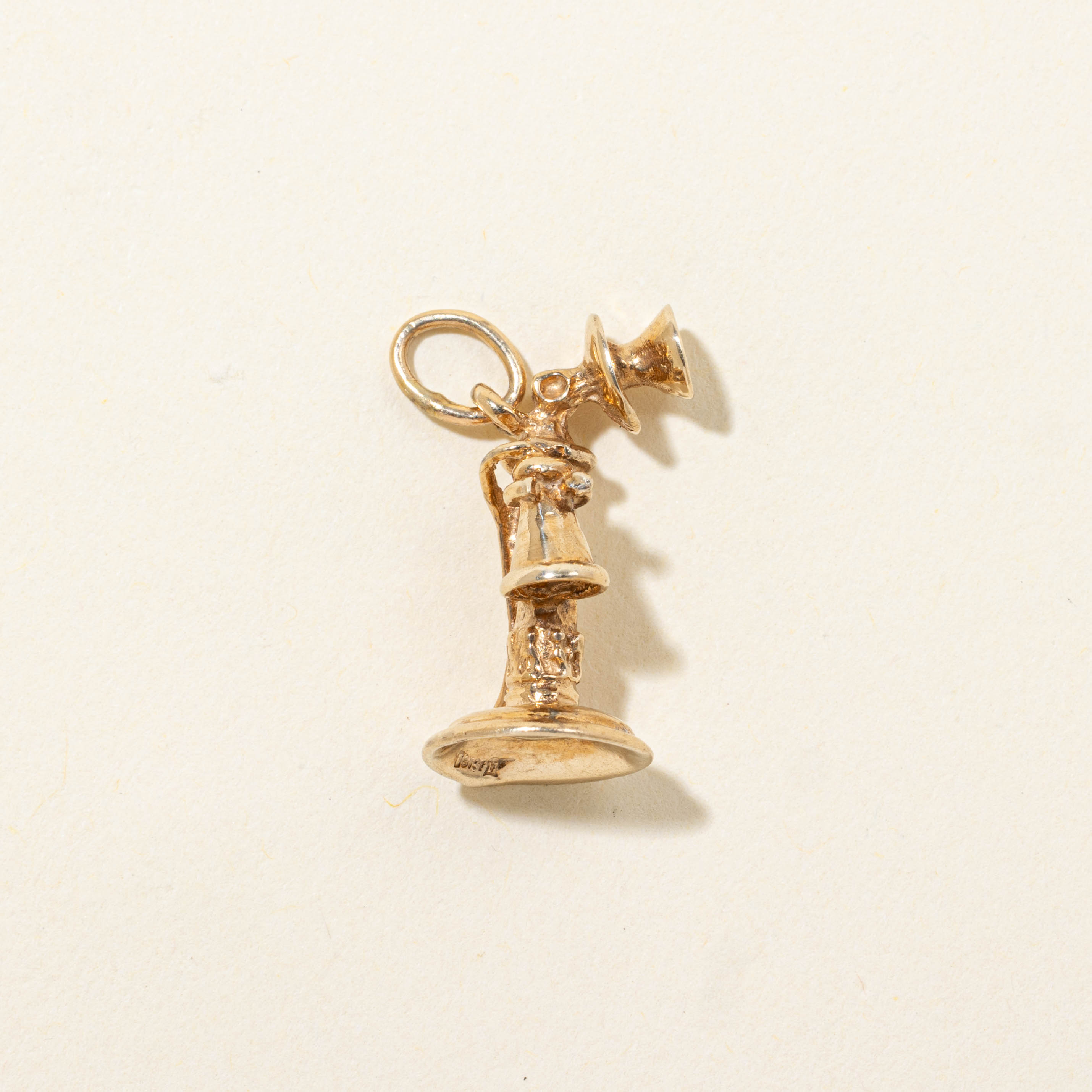10k Candlestick Phone Charm