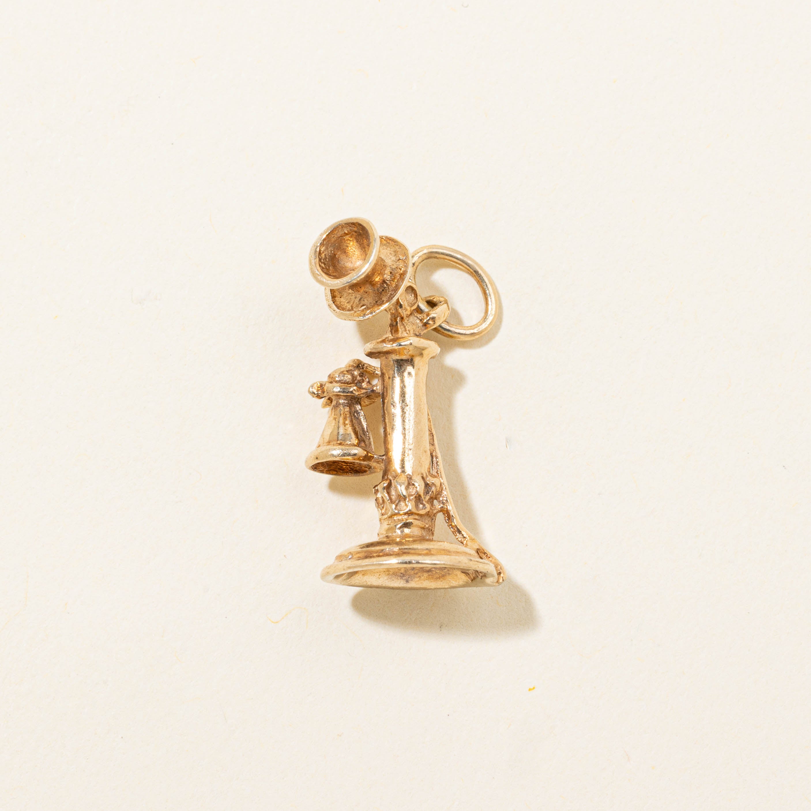 10k Candlestick Phone Charm