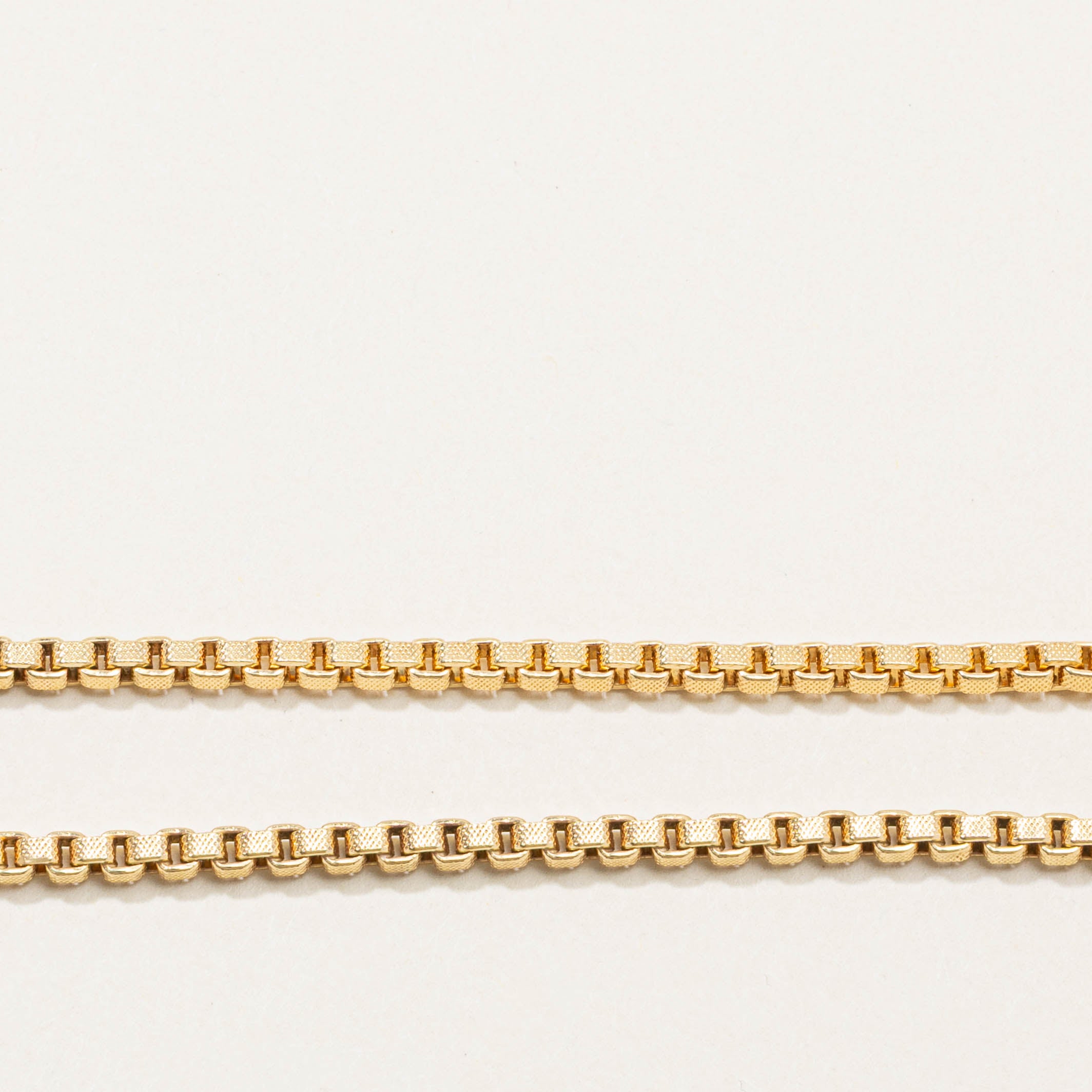 ‘Birks’ Italian 18k Box Chain Bracelet | 2.80mm | 7"
