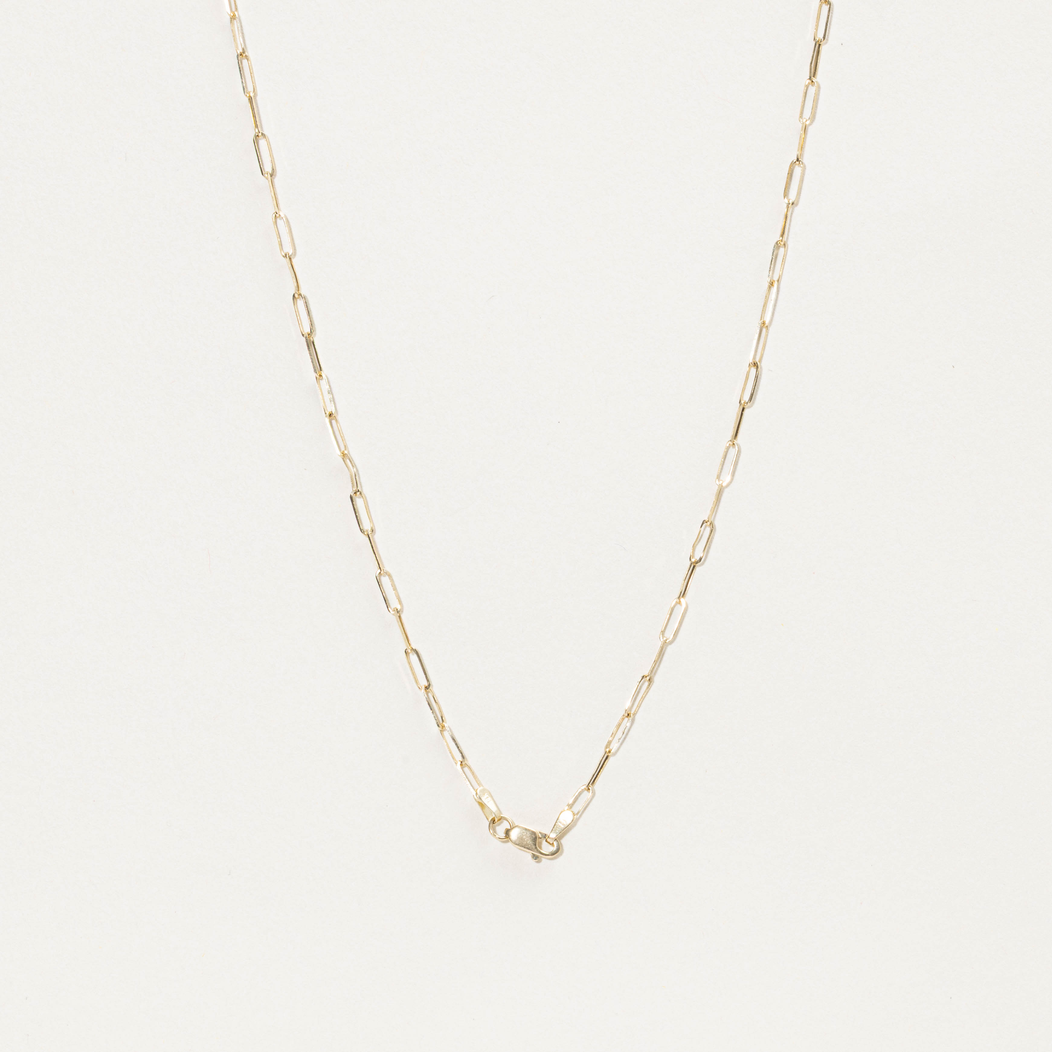 14k Thin Paperclip Chain | 1.90mm | 16"