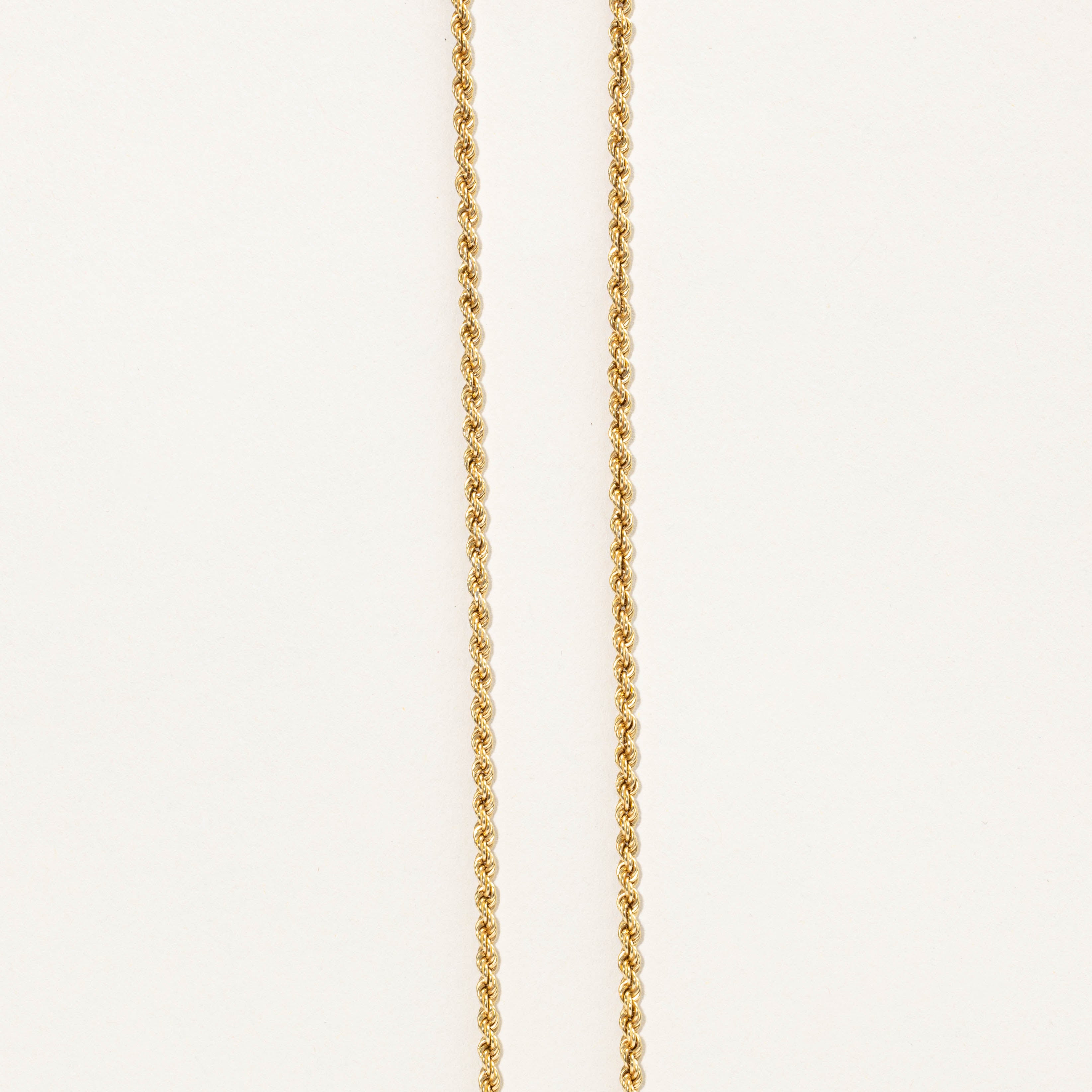 14k Pearl Bow Rope Lariat Necklace | 17"