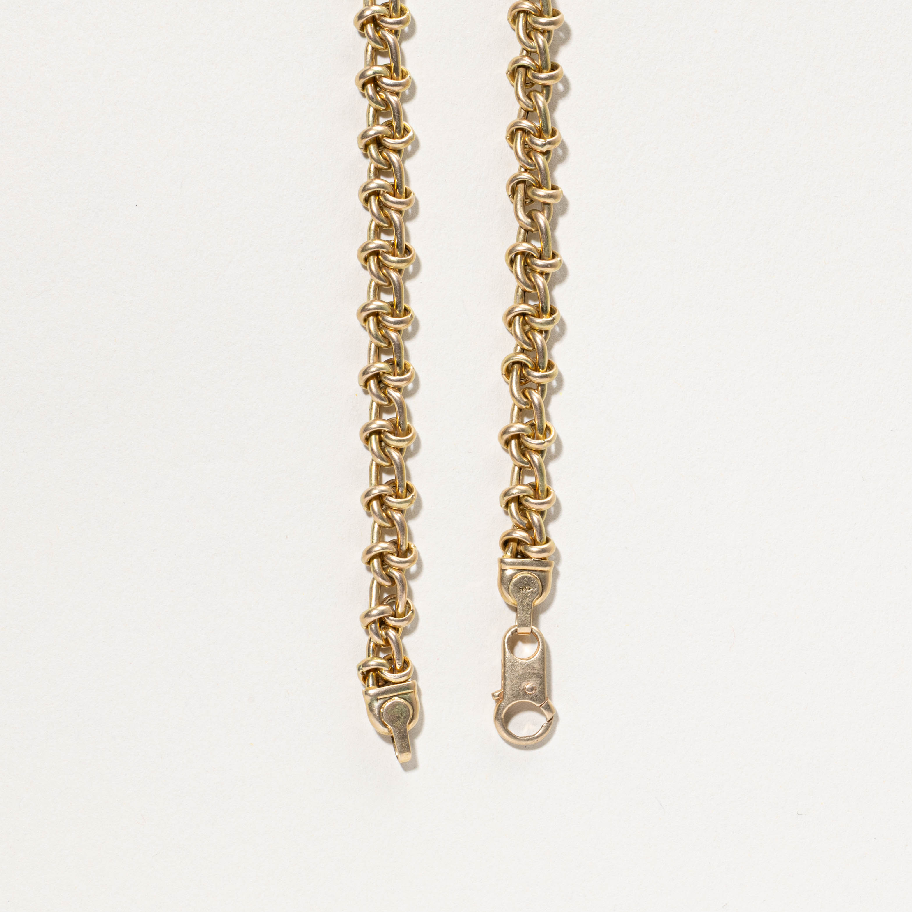 ‘Birks’ Italian 14k Knot Link Chain | 7.50mm | 24"