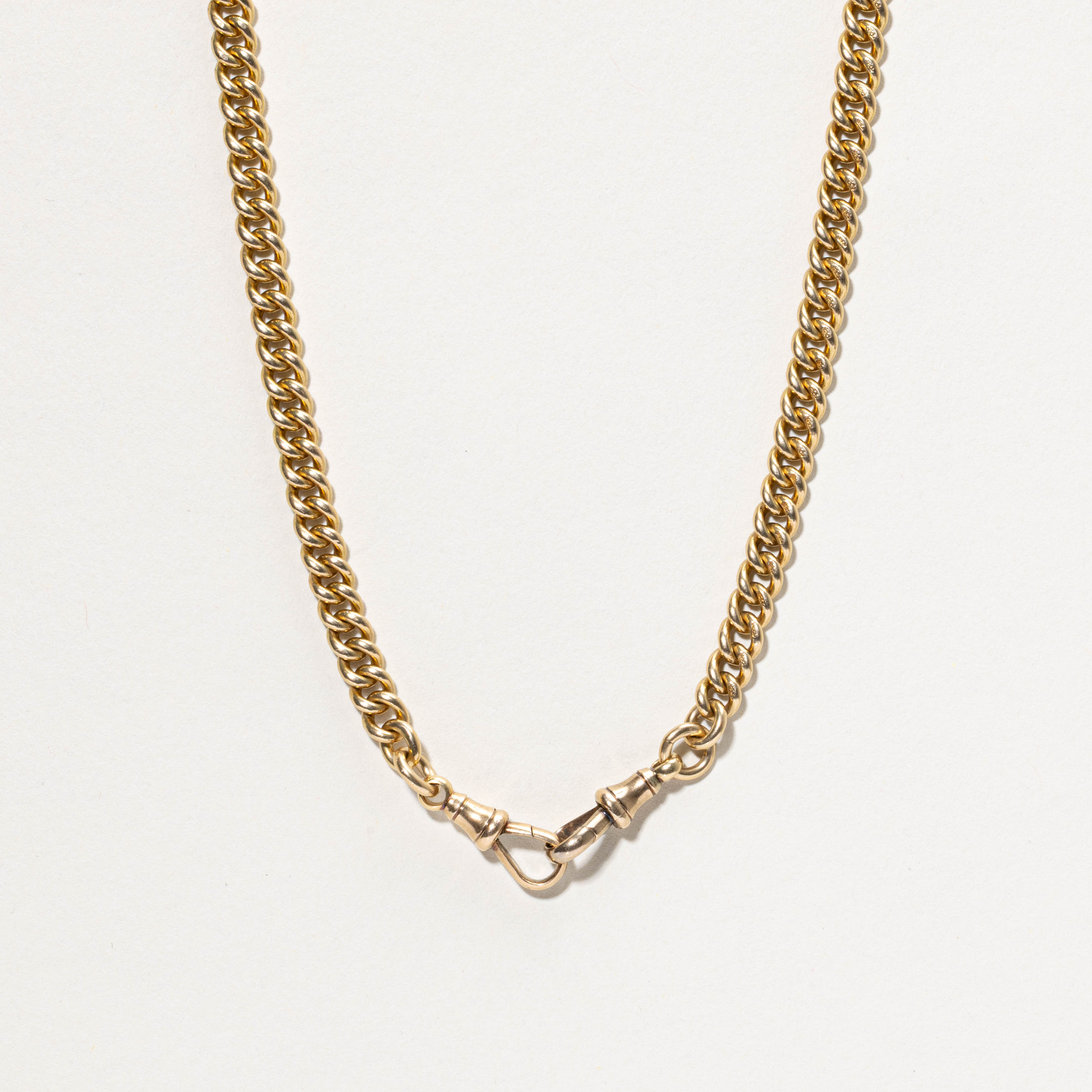 18k Toggle Bar Watch Chain | 17"