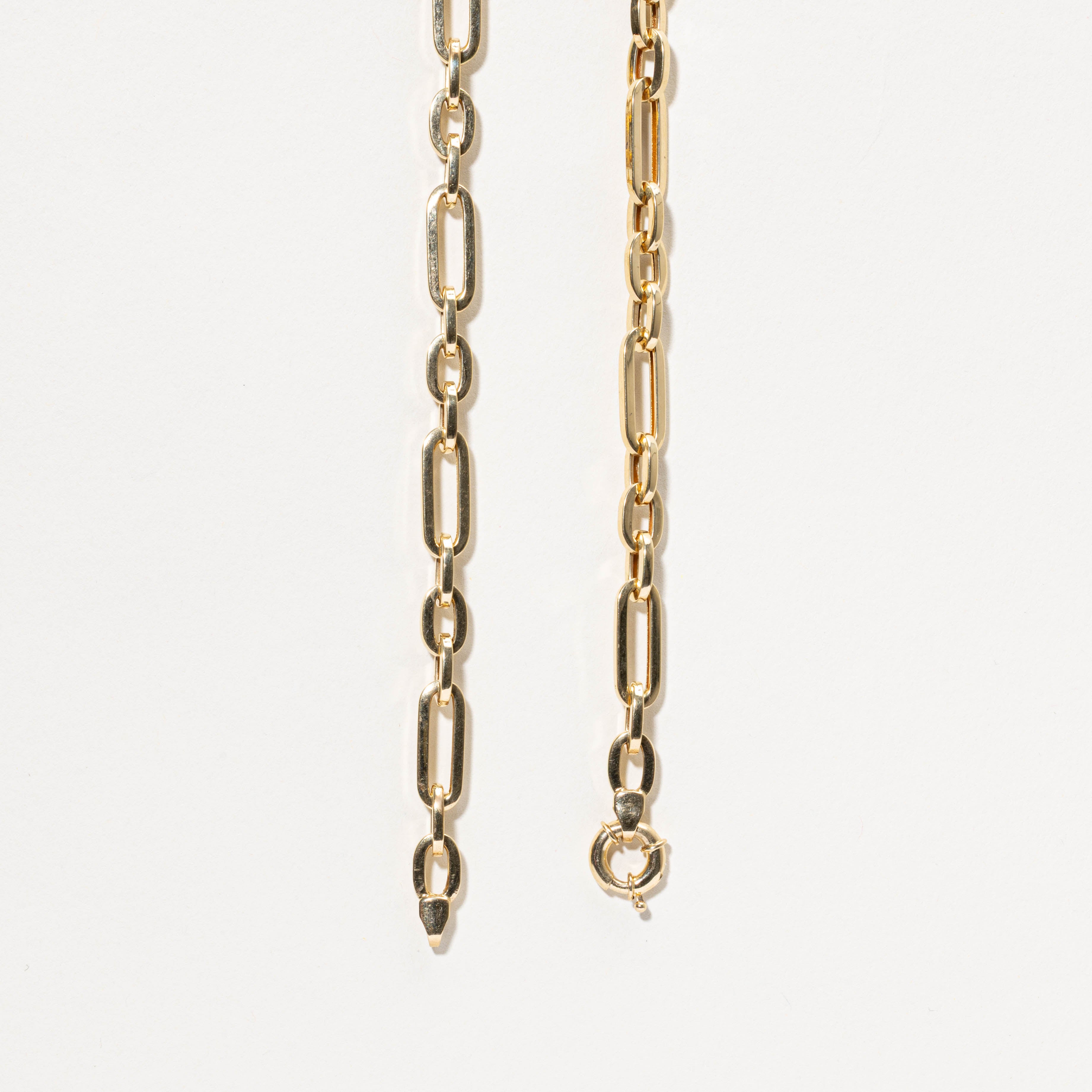 18k Trombone Link Chain | 6.50mm | 25"