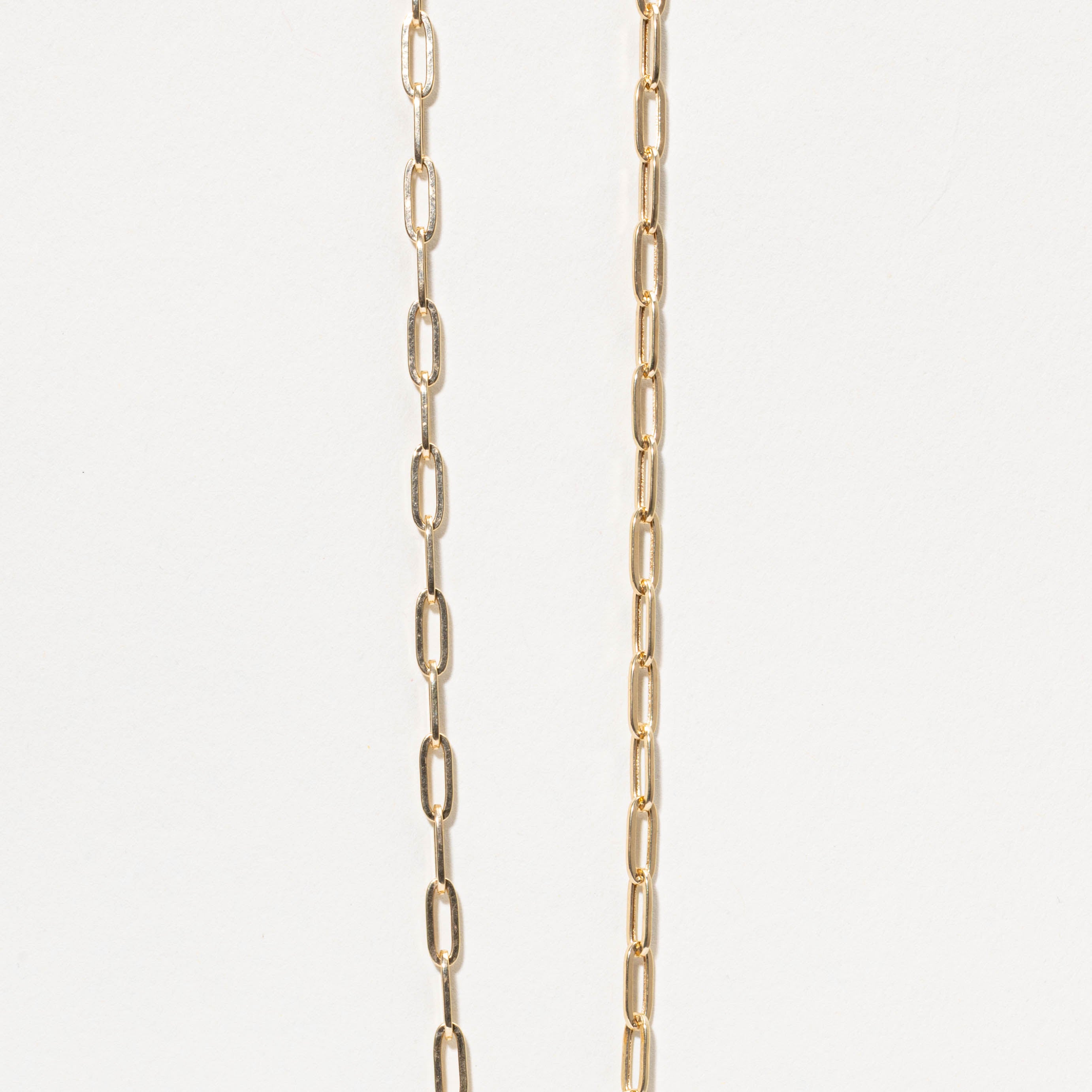 18k Paperclip Chain | 3.25mm | 19.5"