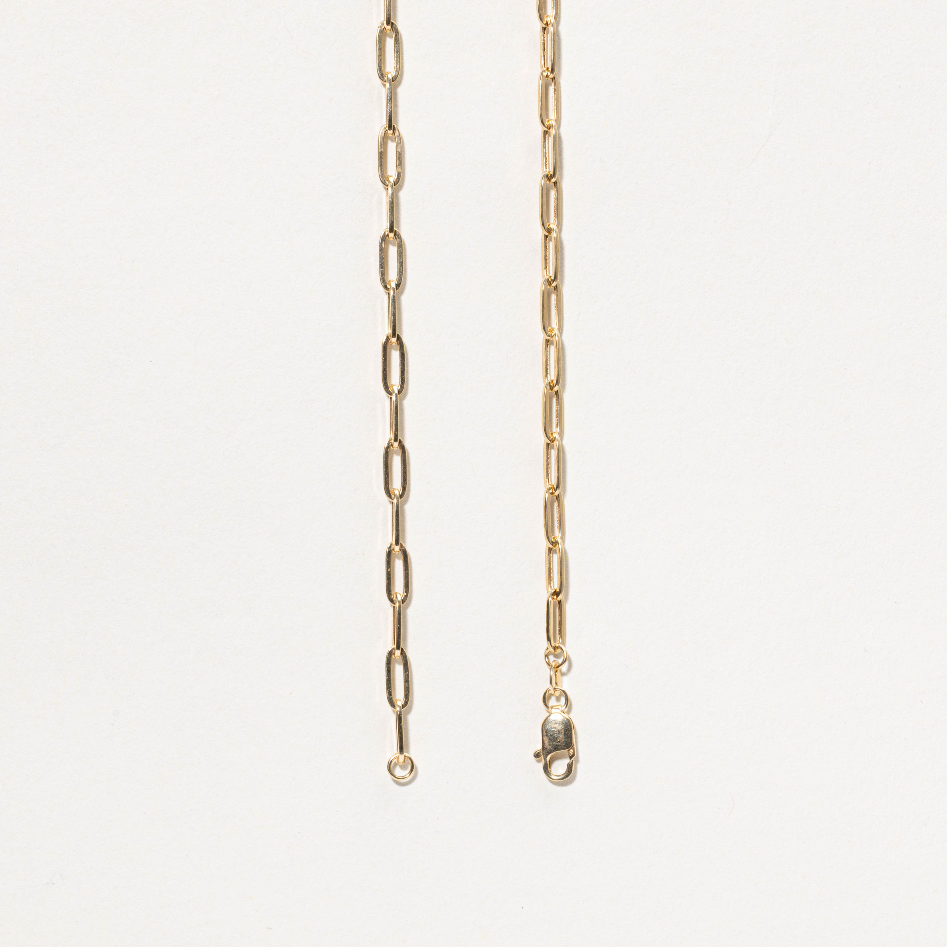 18k Paperclip Chain | 3.25mm | 19.5"