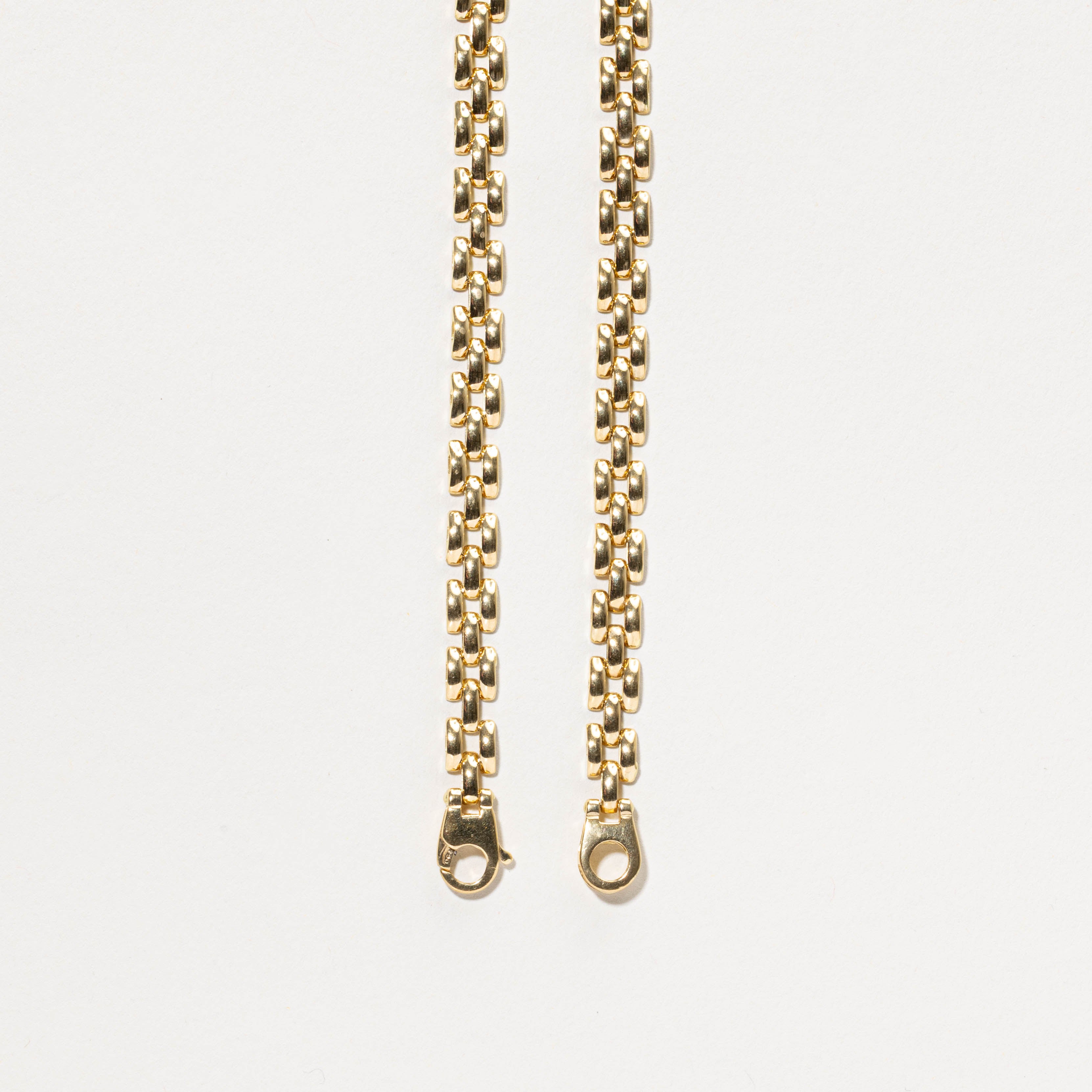 Italian 18k Panther Link Chain | 6.25mm | 17.5"