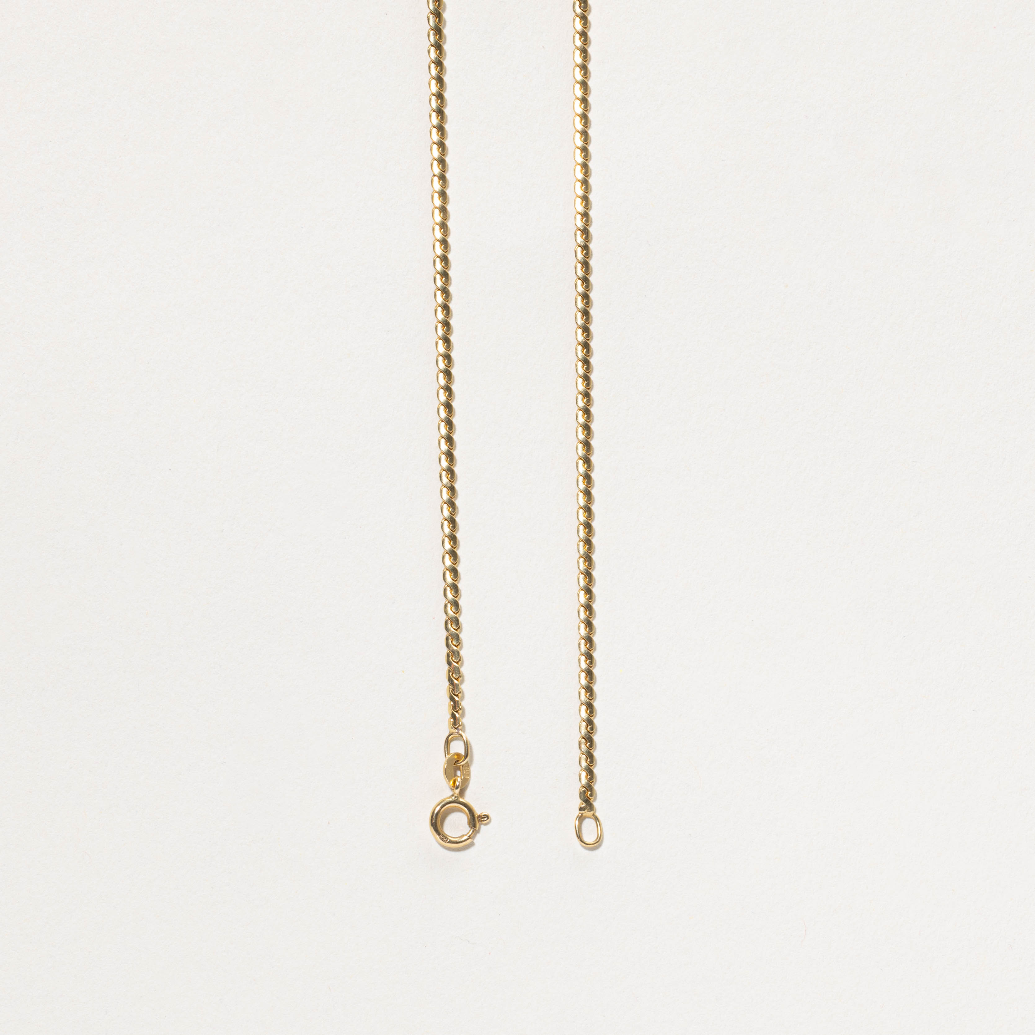 ‘Unoaerre’ Italian 18k S Link Chain | 2.10mm | 24"