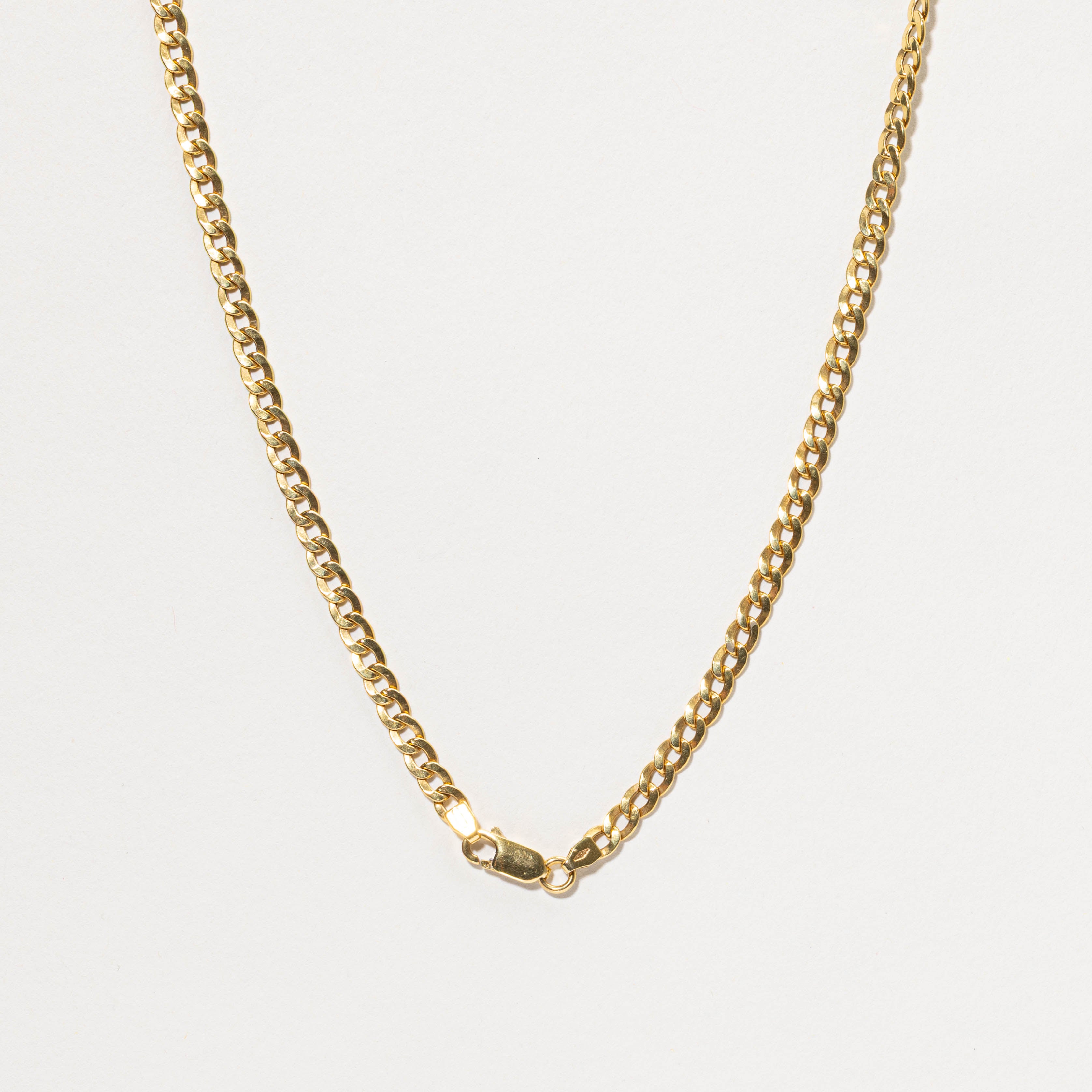Italian 18k Curb Link Chain |  4.25mm | 18"