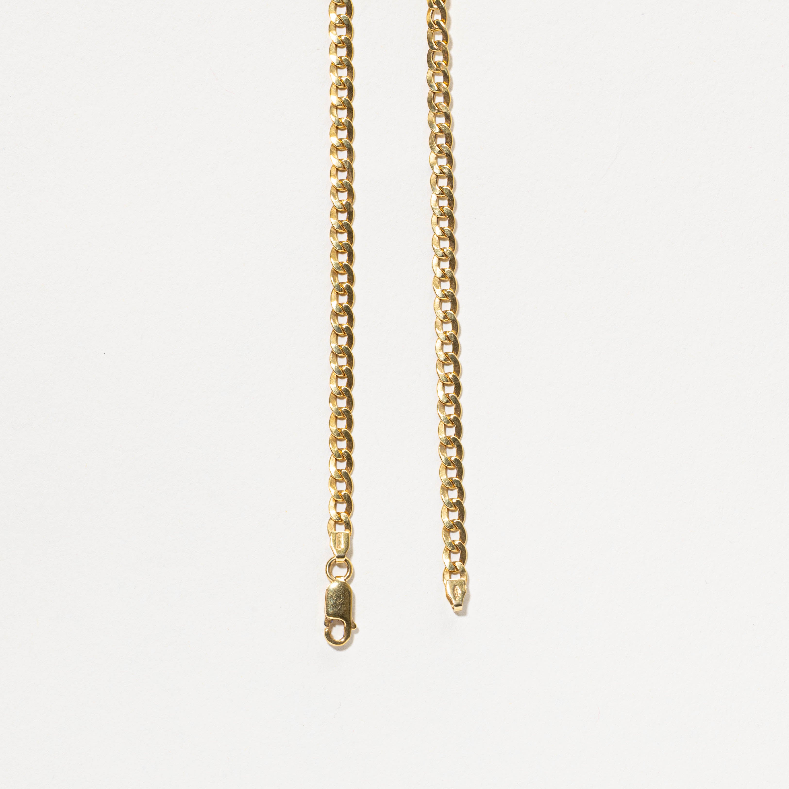 Italian 18k Curb Link Chain |  4.25mm | 18"