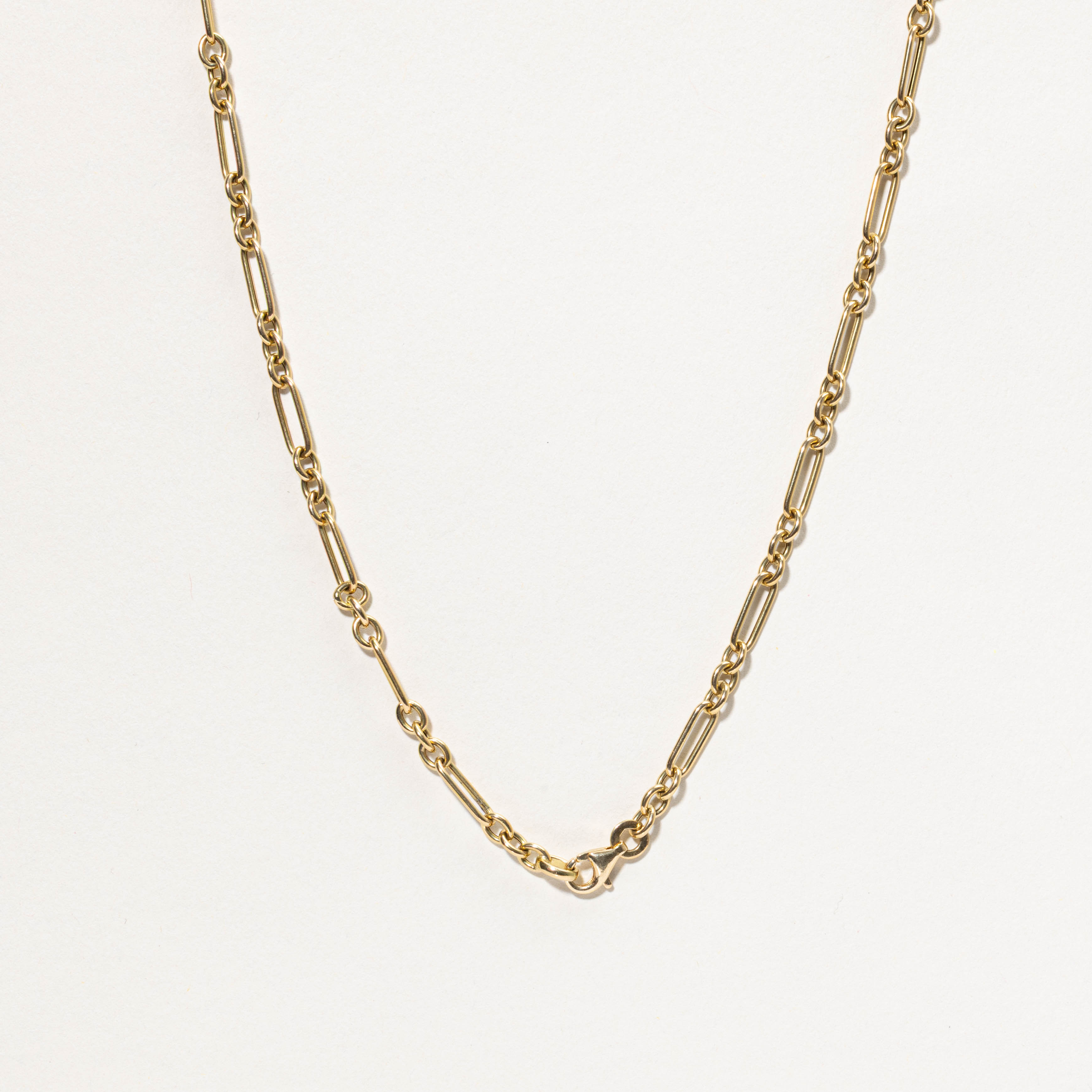 Italian 18k Trombone Chain | 18"