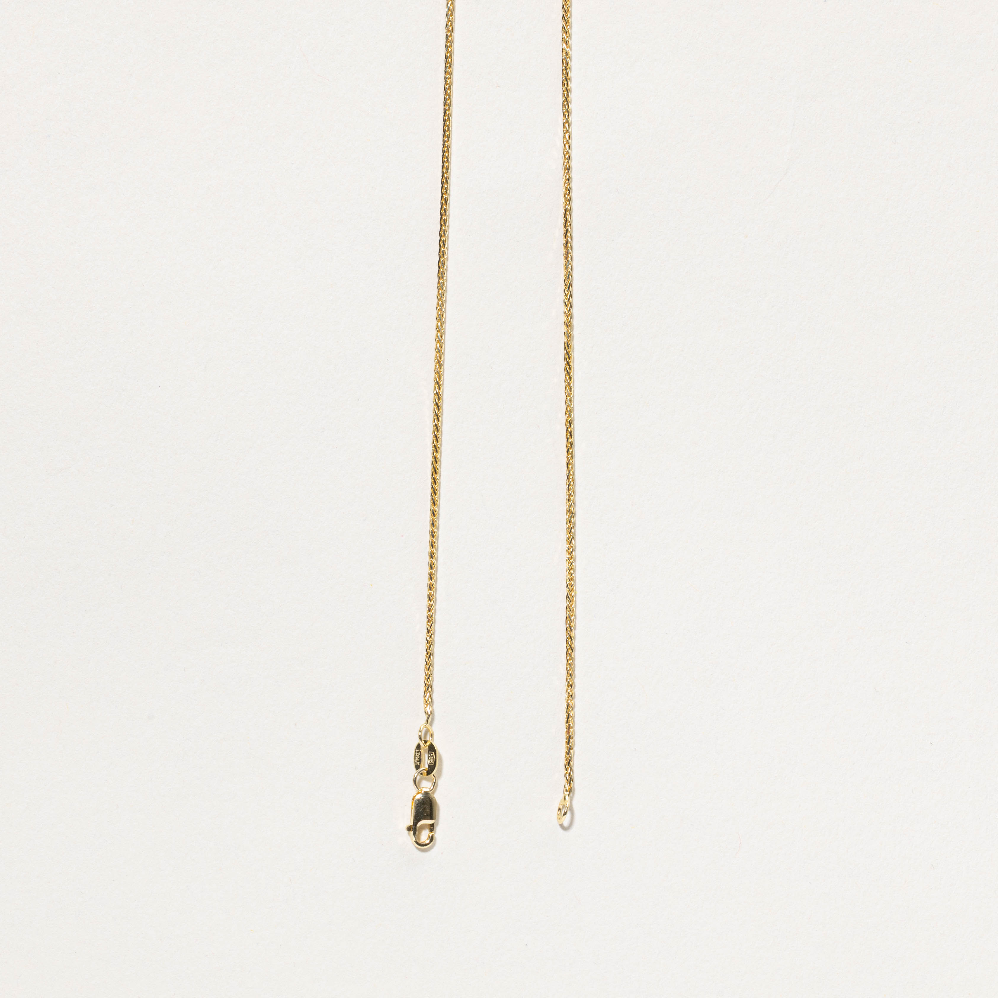 14k Yellow Gold Wheat Chain | 27"