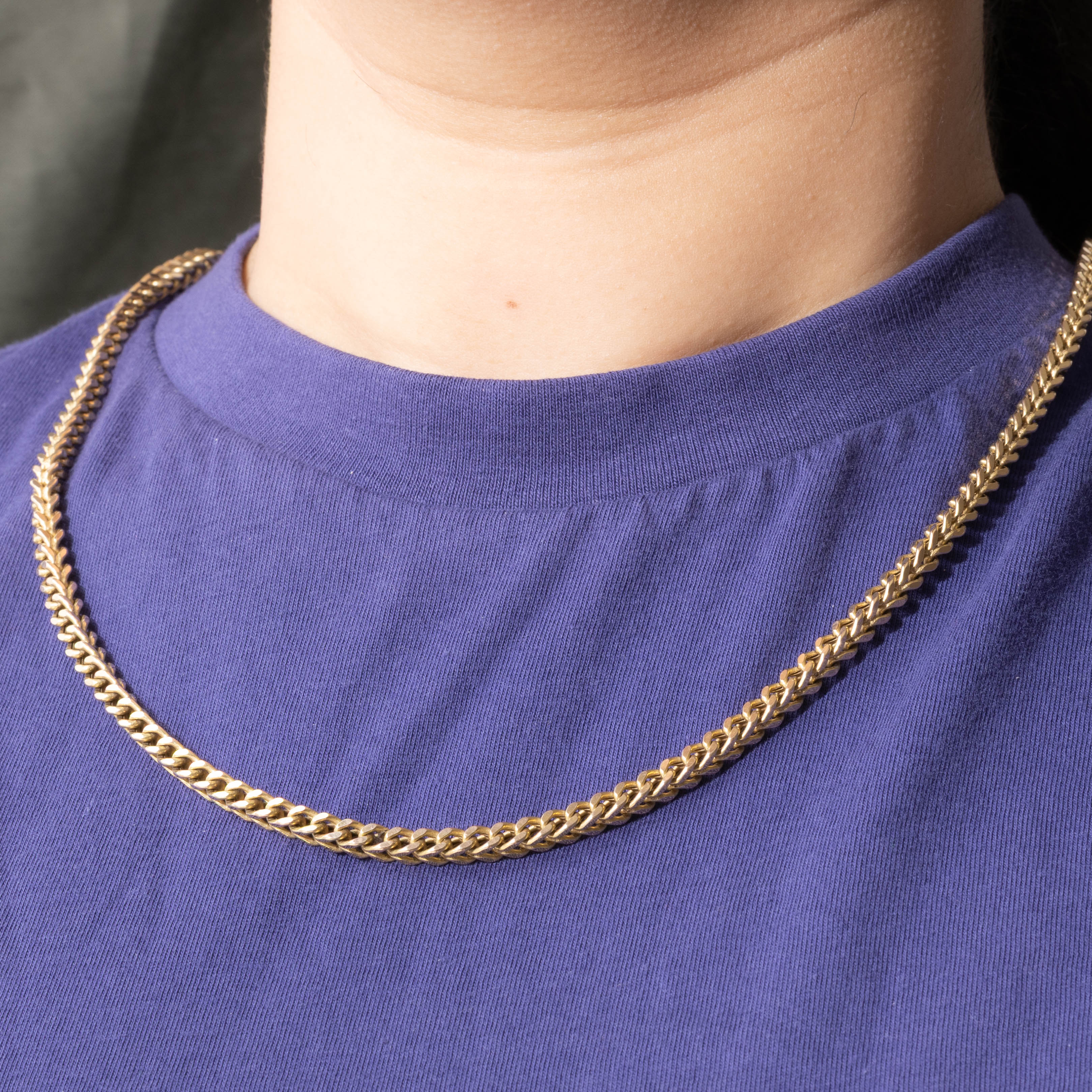 10k Foxtail Chain | 4.25mm | 22"