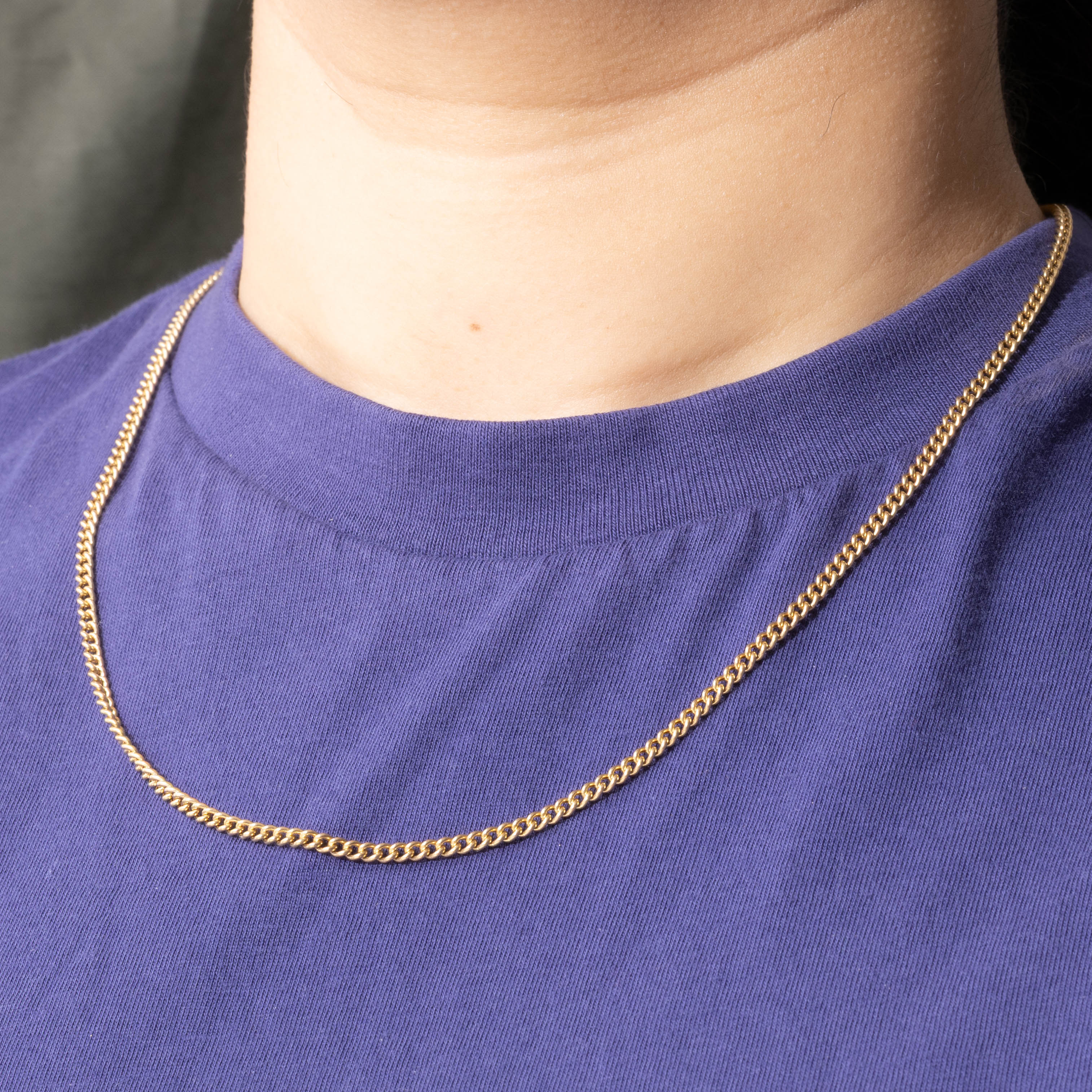 ‘Unoaerre’ Italian 14k Curb Link Chain | 2.80mm | 24"