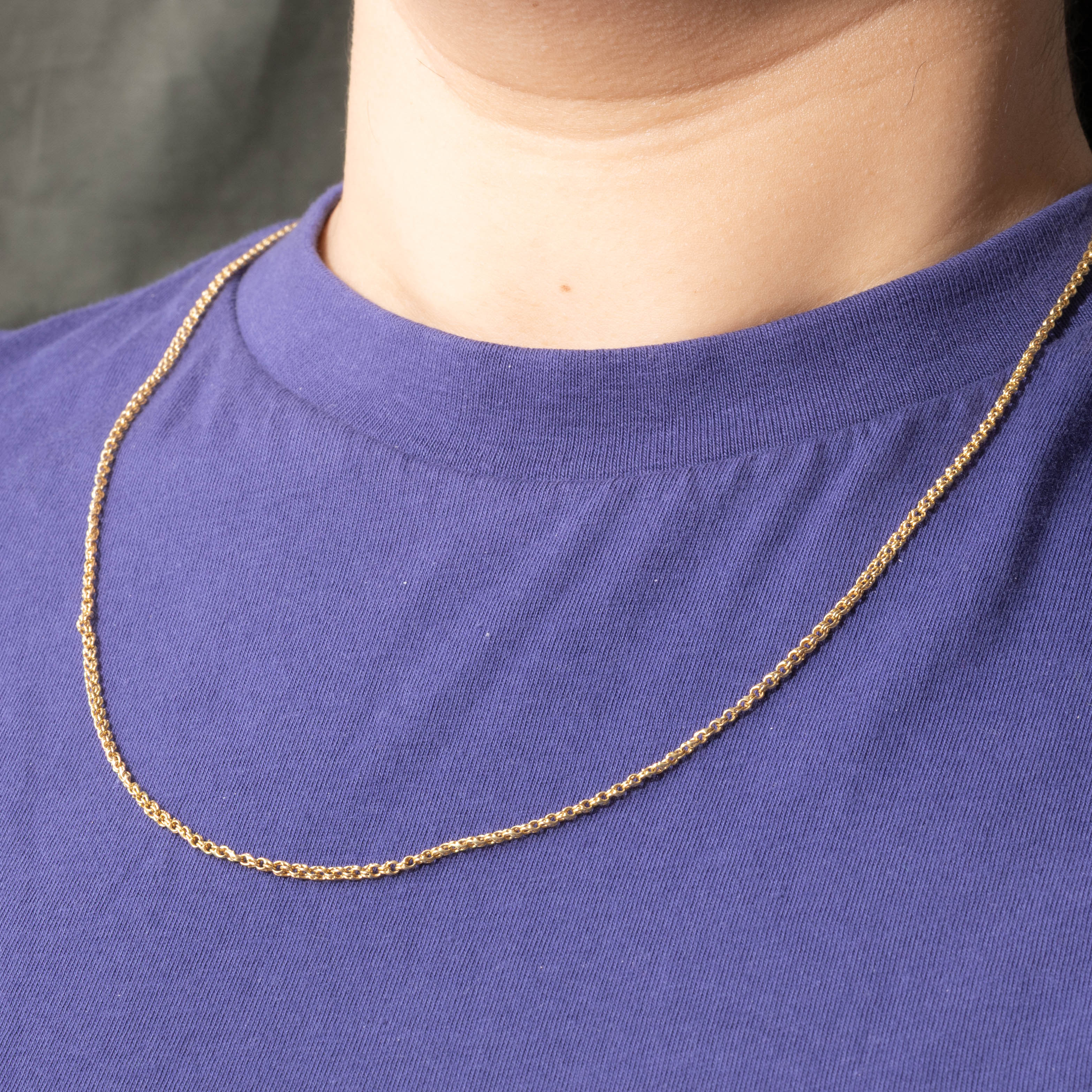 18k Cable Link Chain | 1.80mm | 22"