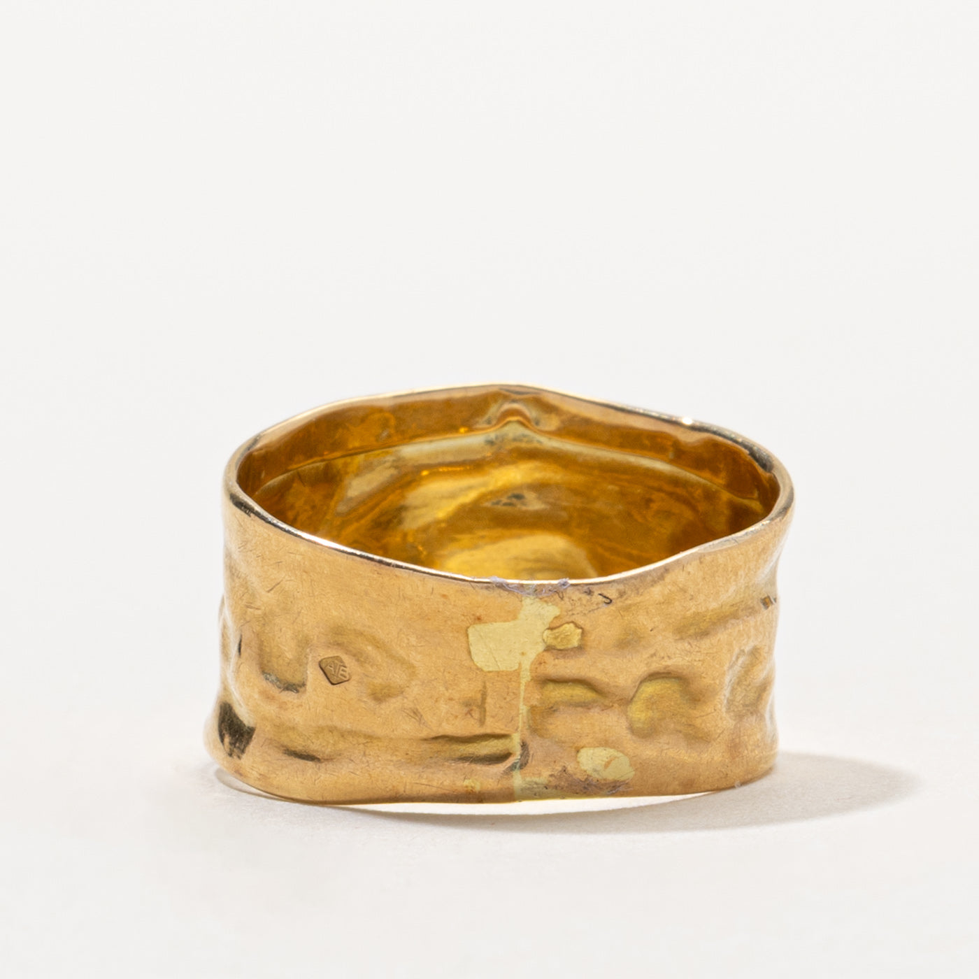 French 18k Hammered Band | SZ 6.5