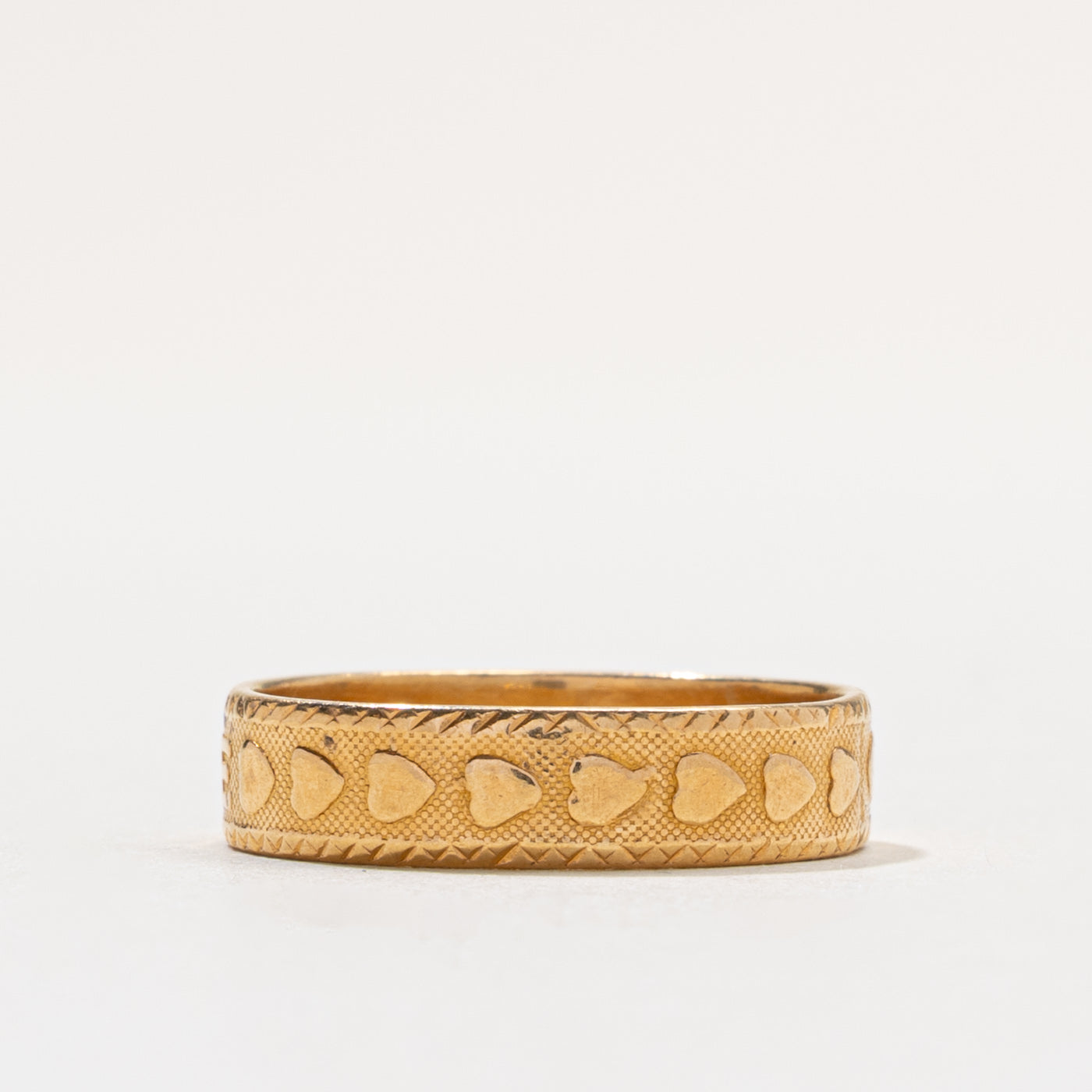 22k Love Engraved Band | 4.85mm | SZ 7.75