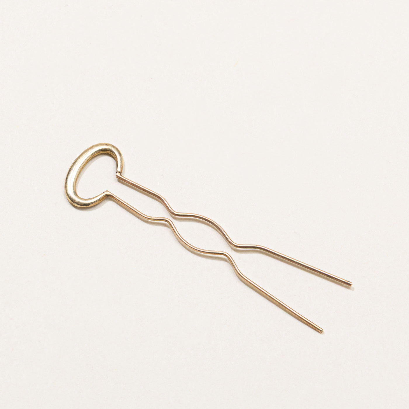 14k Yellow Gold Hair Barrette
