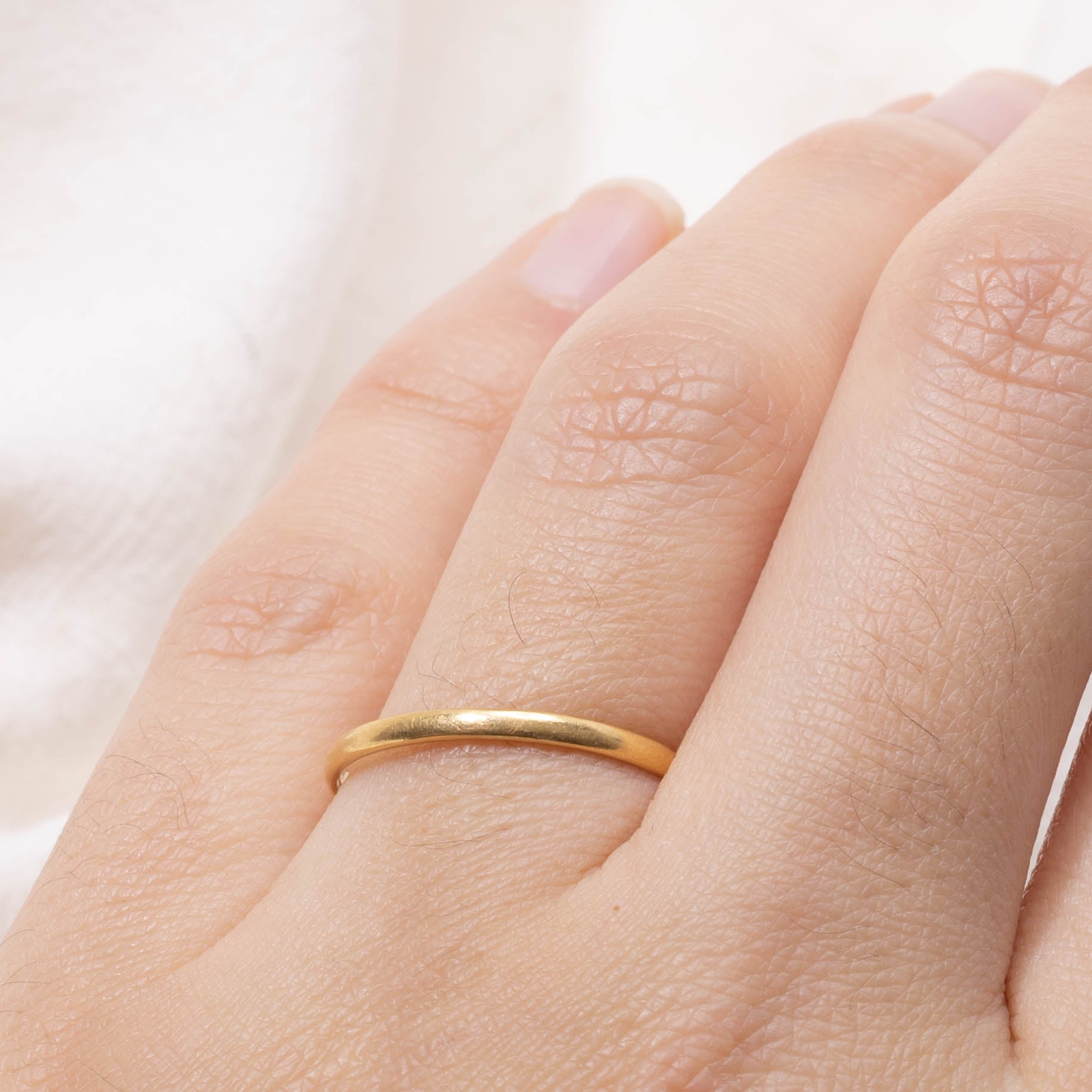 1841 Chester UK Yellow Gold Band | 1.70mm | SZ 8