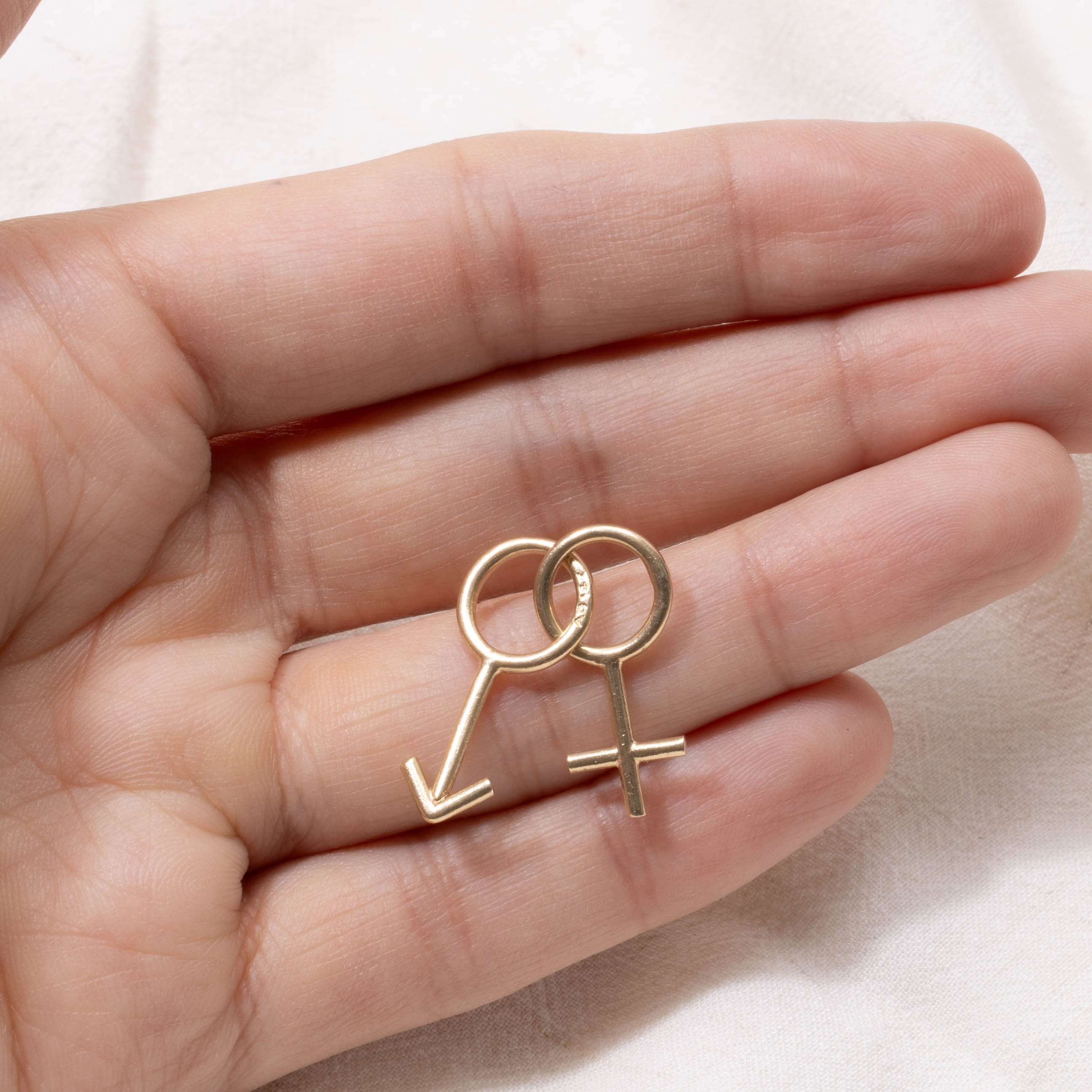 14k Gender Symbols Charm