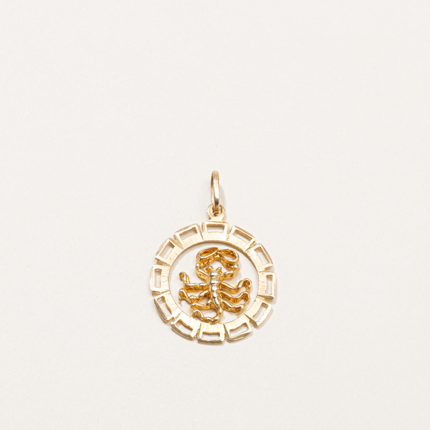 10k Scorpio Zodiac Charm