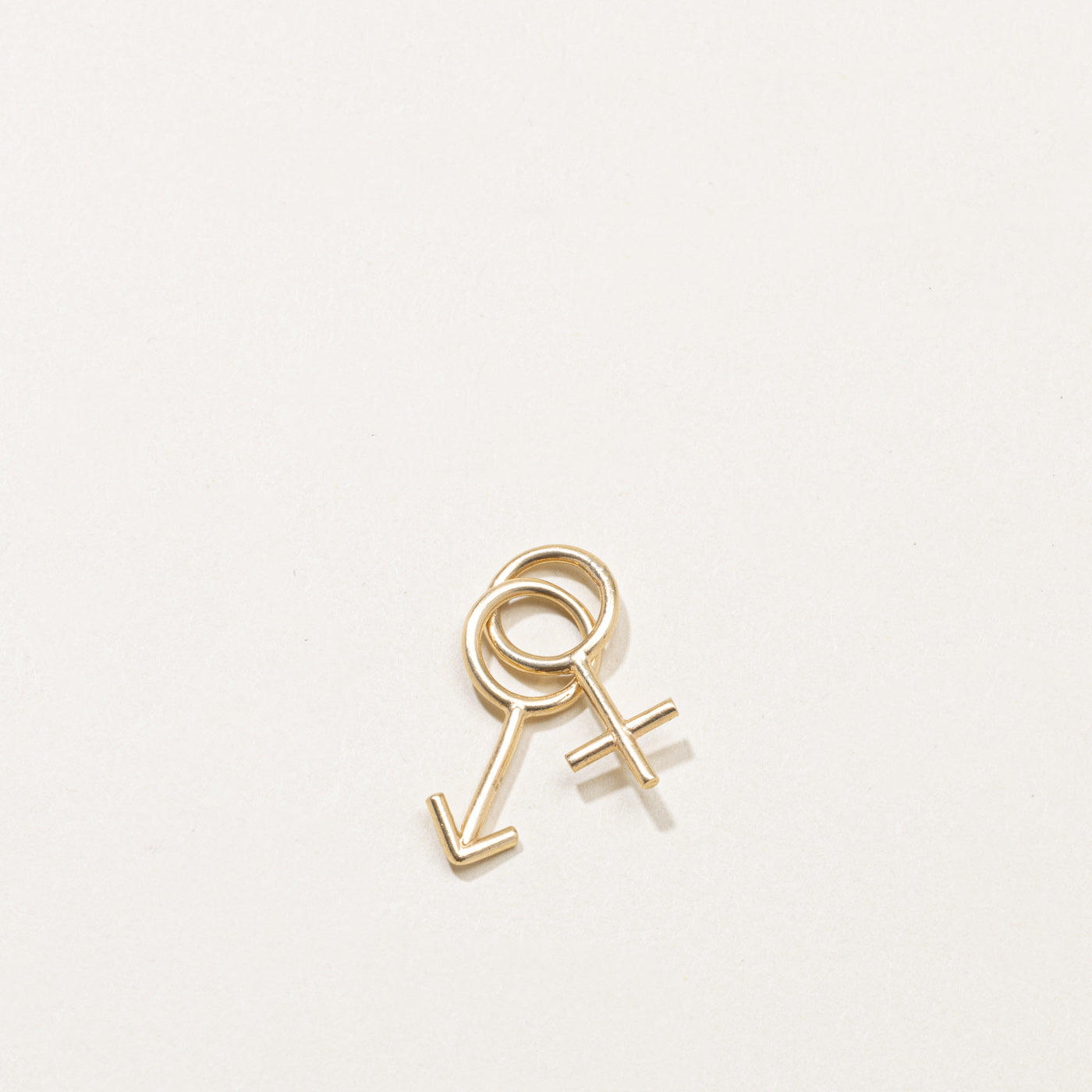 14k Gender Symbols Charm