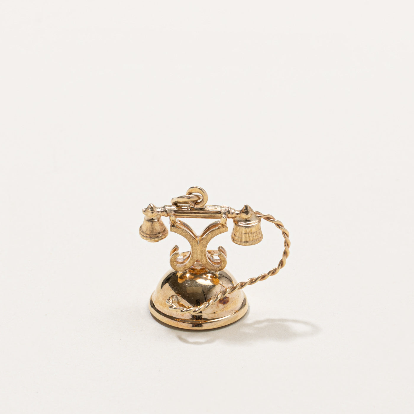 10k Vintage Rotary Phone Charm