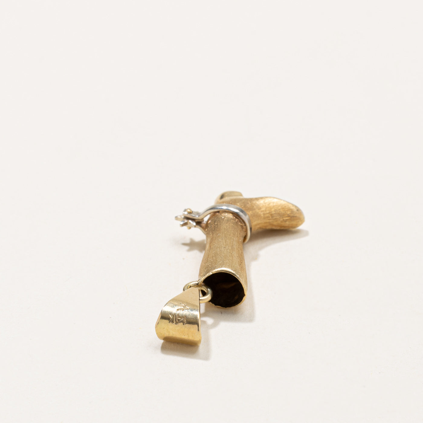 14k Cowboy Boot Pendant