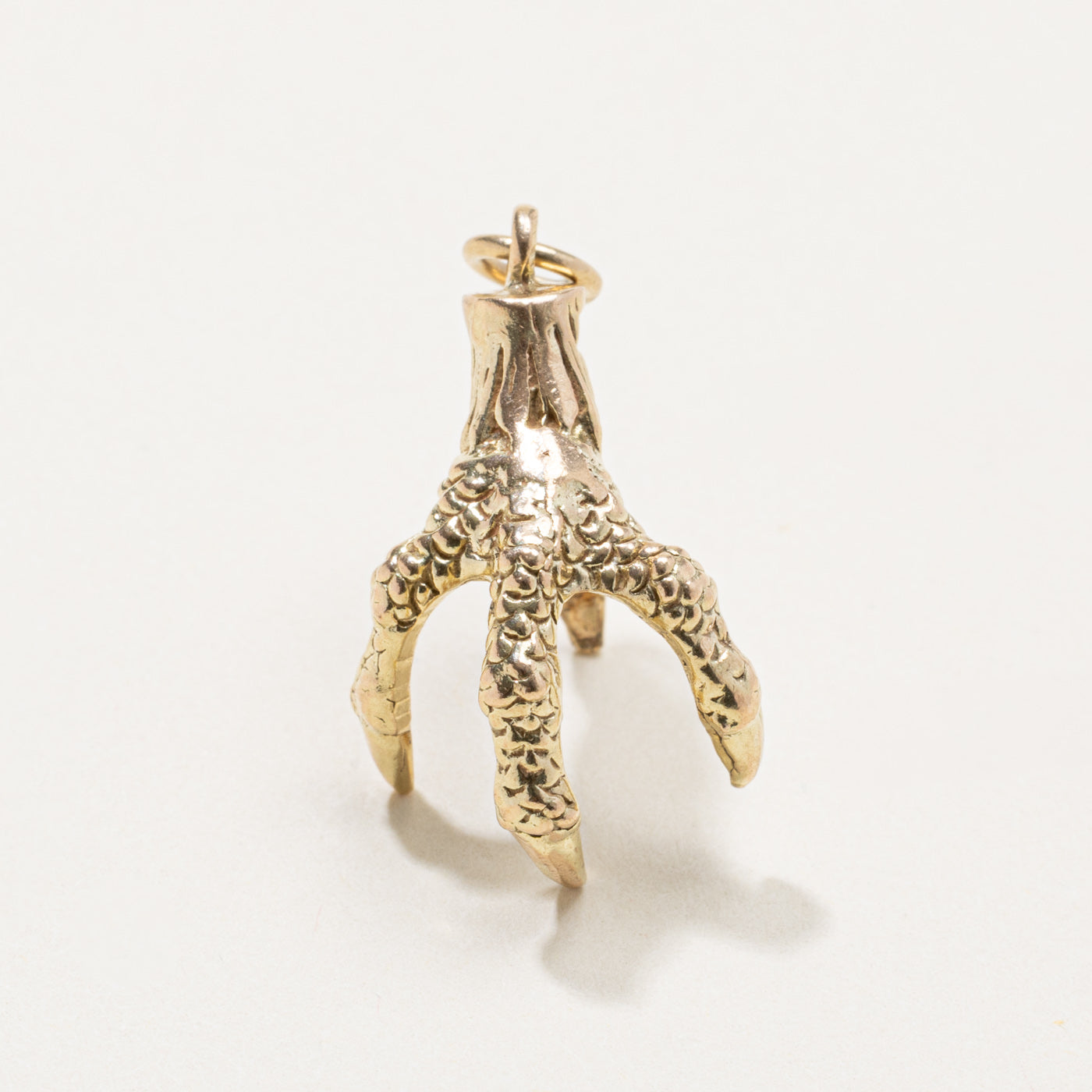 9k Bird Claw Charm