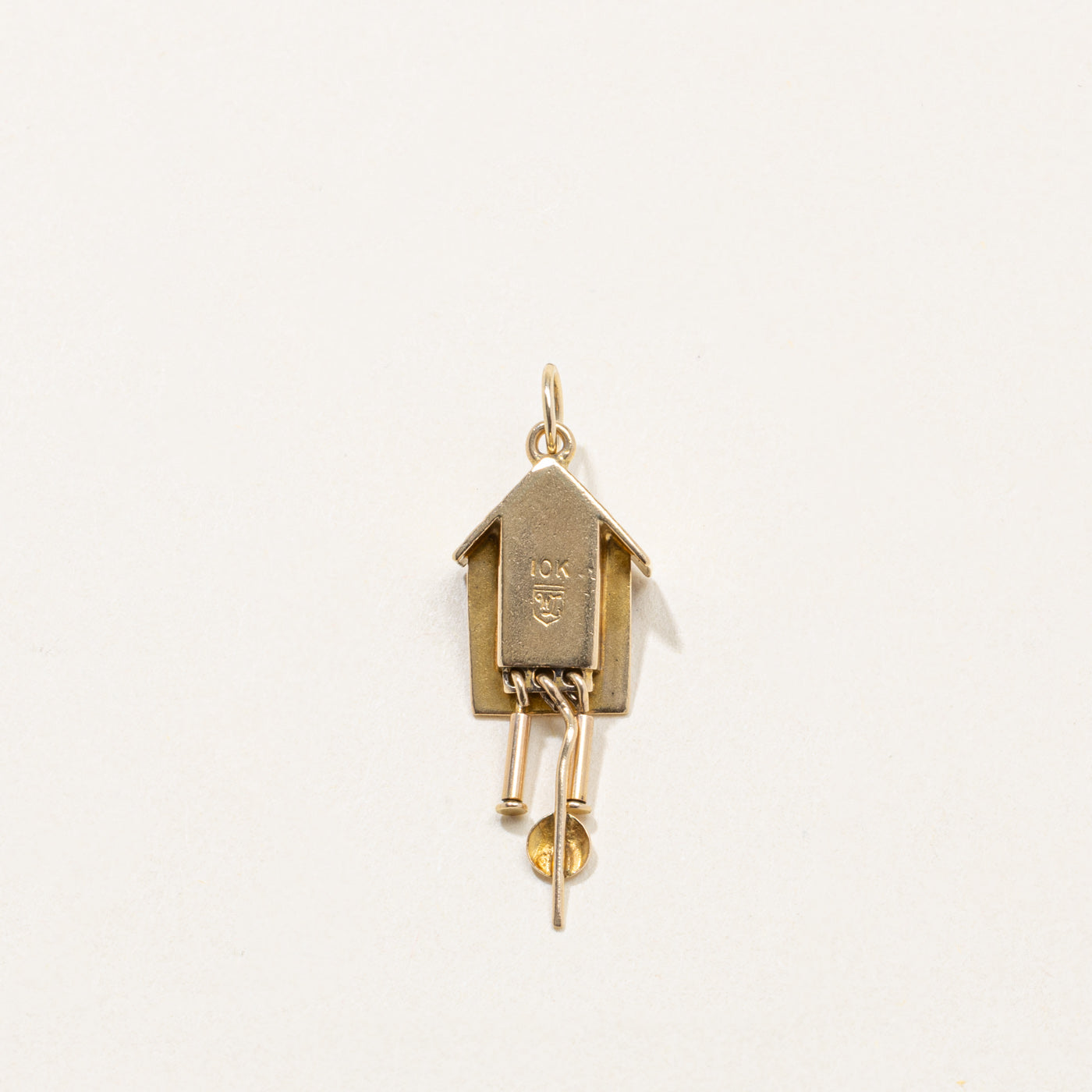 10k Yellow Gold Cuckoo Clock Charm