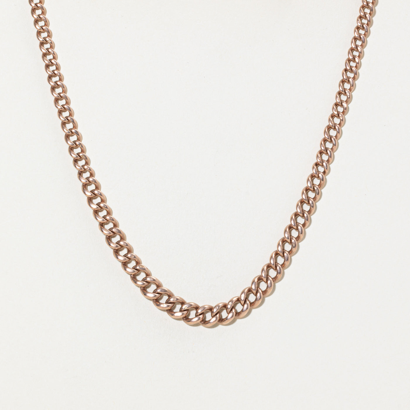 1910 Birmingham 9k Engraved Crest Watch Chain | 16"