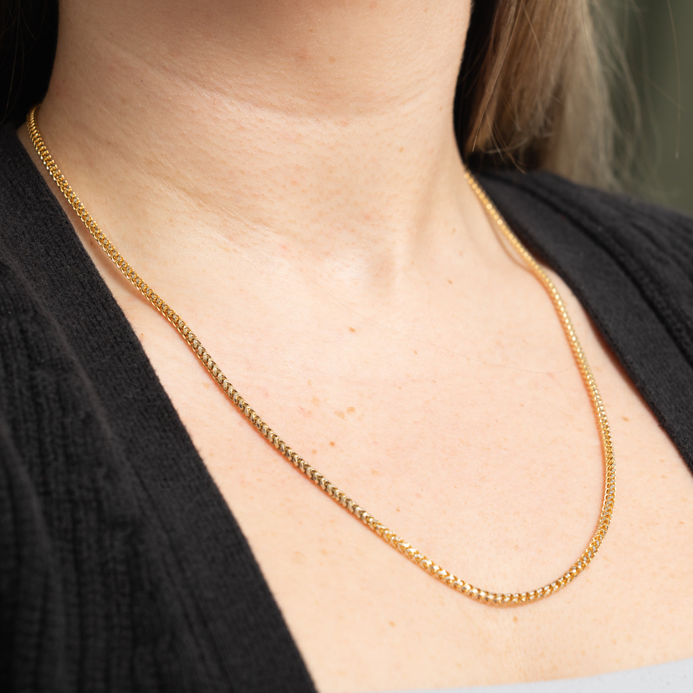 10k Yellow Gold Foxtail Chain | 2.7mm | 22"