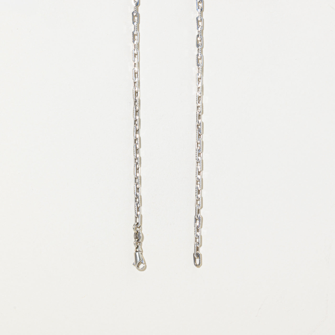Vintage Italian 9k Paperclip Chain | 3.6mm | 20.5"
