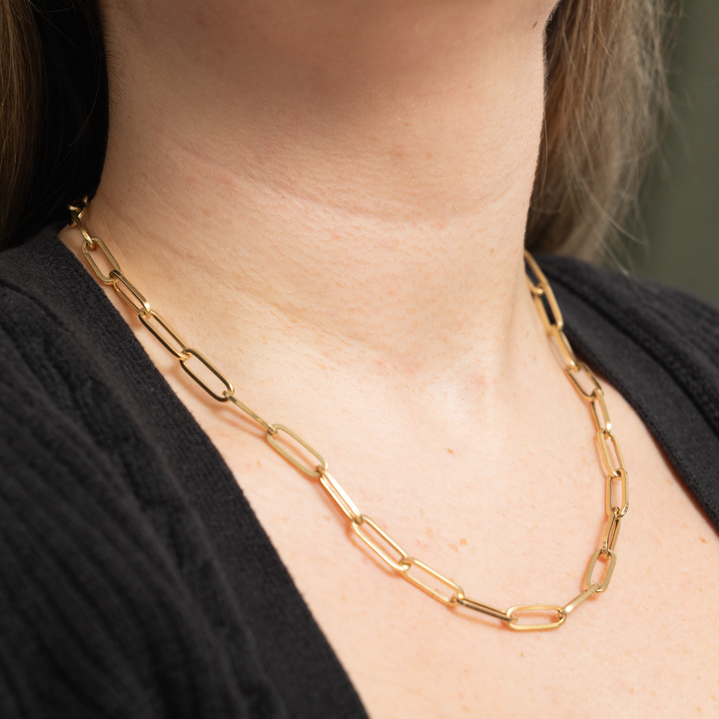 14k Paperclip Chain | 6.2mm | 20"