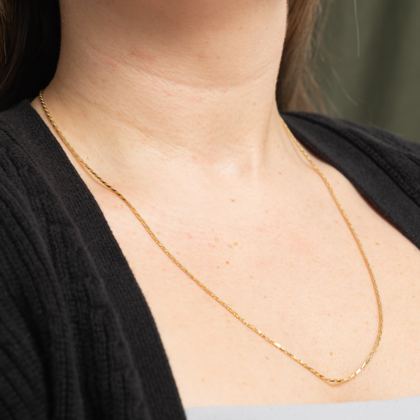 Italian 14k Flat Link Chain | 1.3mm | 23.5"