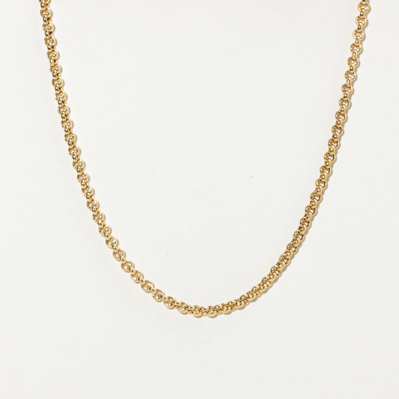 ‘Birks’ 14k Rolo Link Chain | 4.2mm | 16.5"
