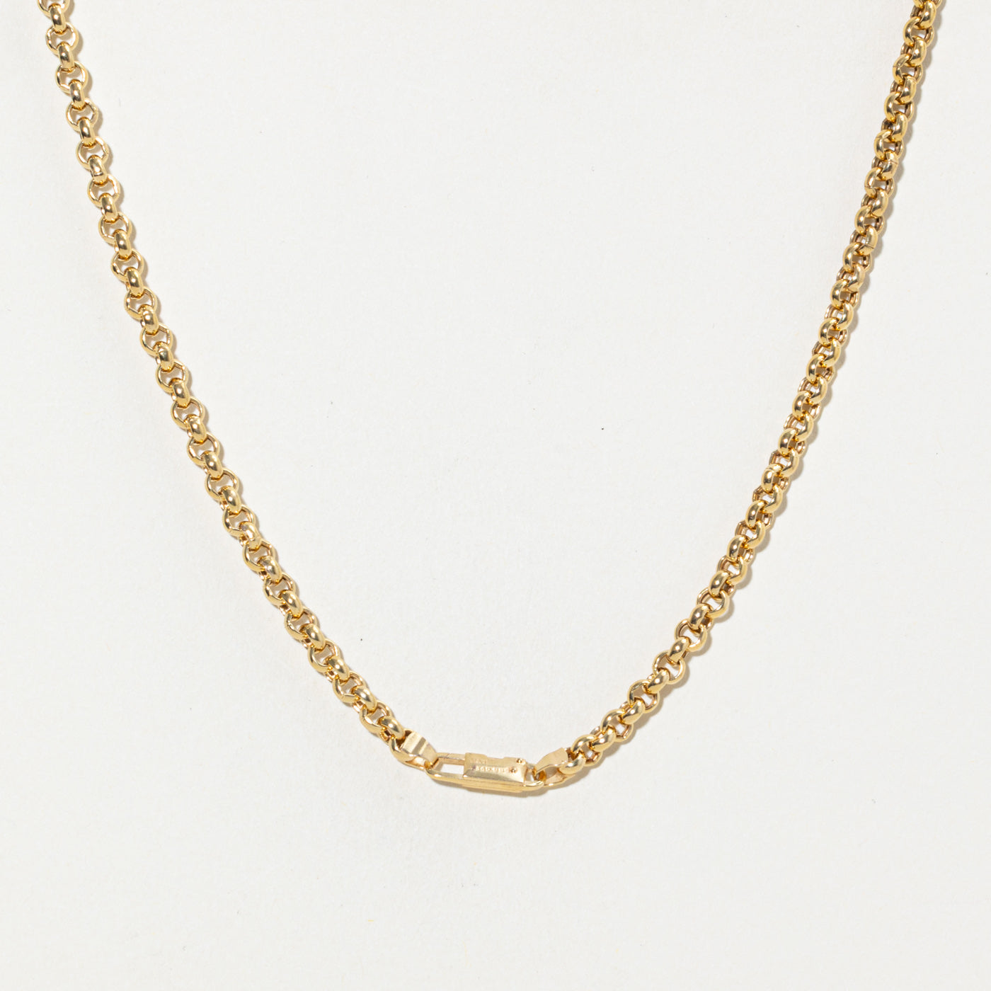 ‘Birks’ 14k Rolo Link Chain | 4.2mm | 16.5"